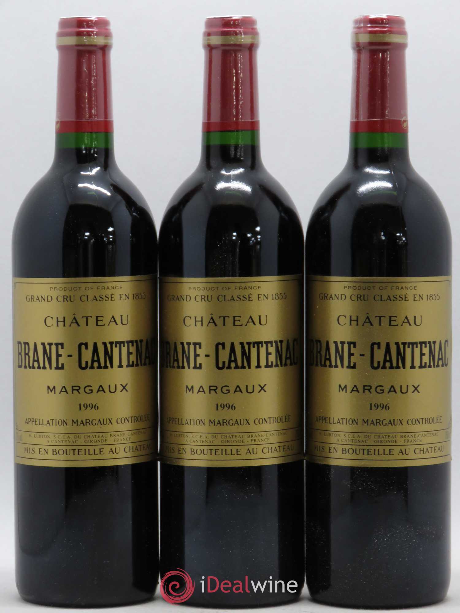 Château Brane Cantenac 2ème Grand Cru Classé 1996 - Lot de 12 bouteilles - 2