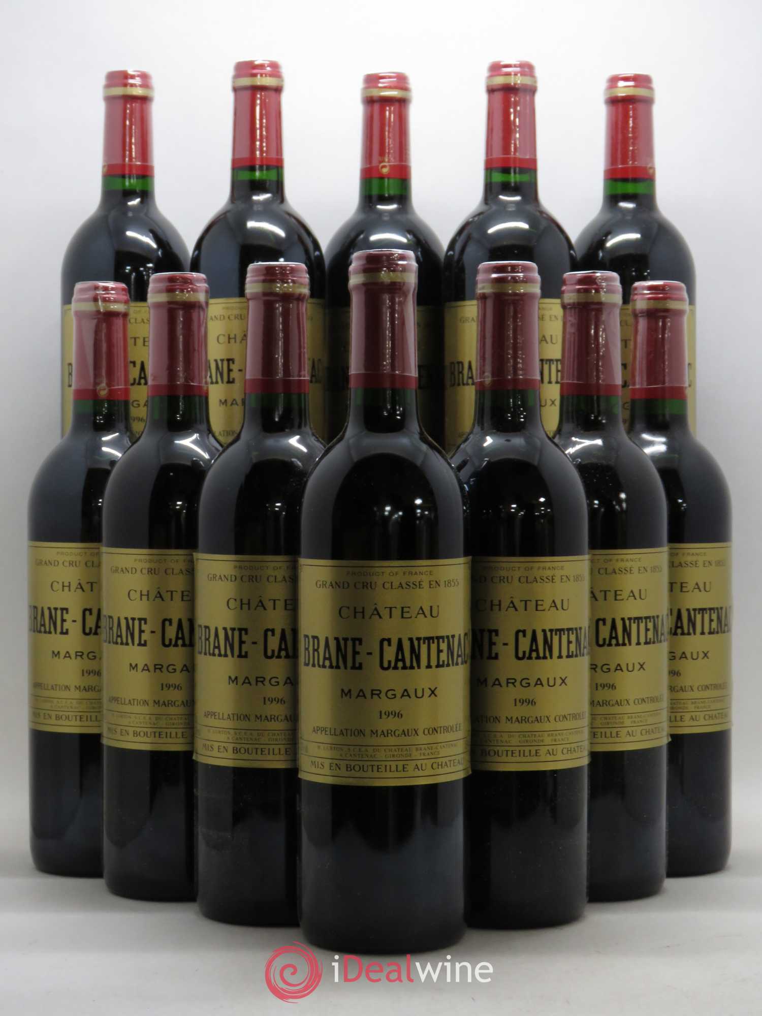 Château Brane Cantenac 2ème Grand Cru Classé 1996 - Lot de 12 bouteilles - 0