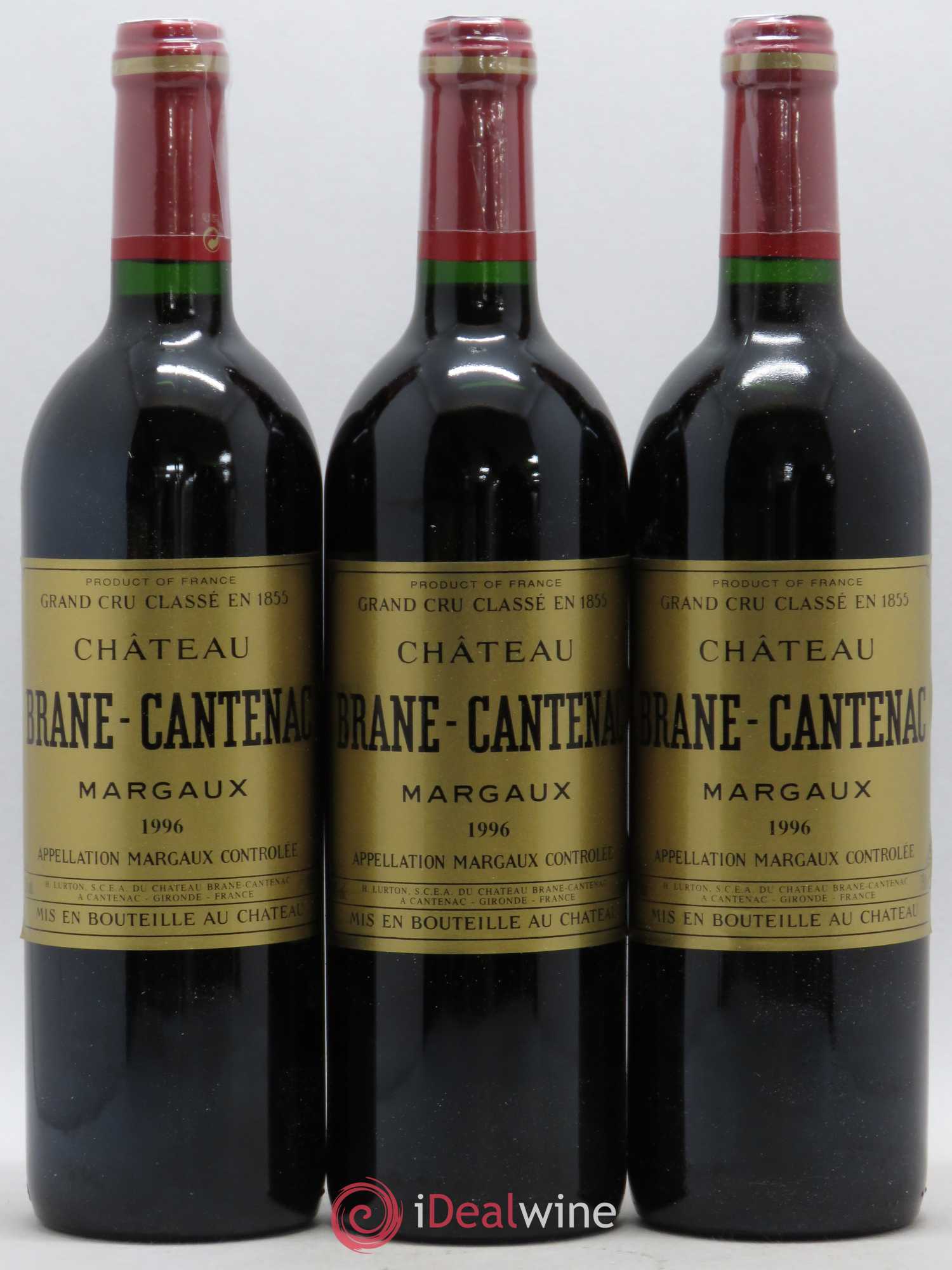 Château Brane Cantenac 2ème Grand Cru Classé 1996 - Lot de 12 bouteilles - 2