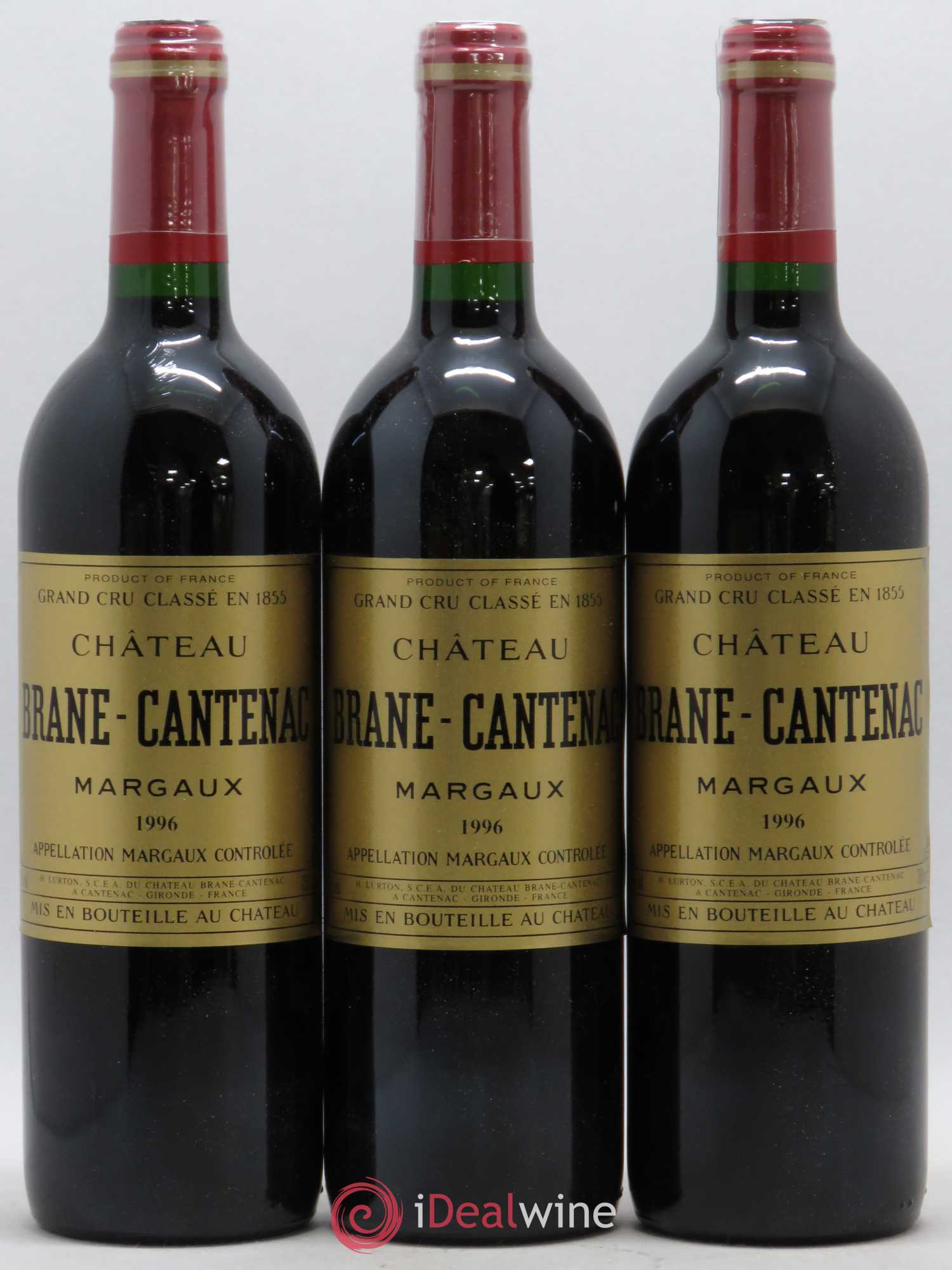 Château Brane Cantenac 2ème Grand Cru Classé 1996 - Lot de 6 bouteilles - 1