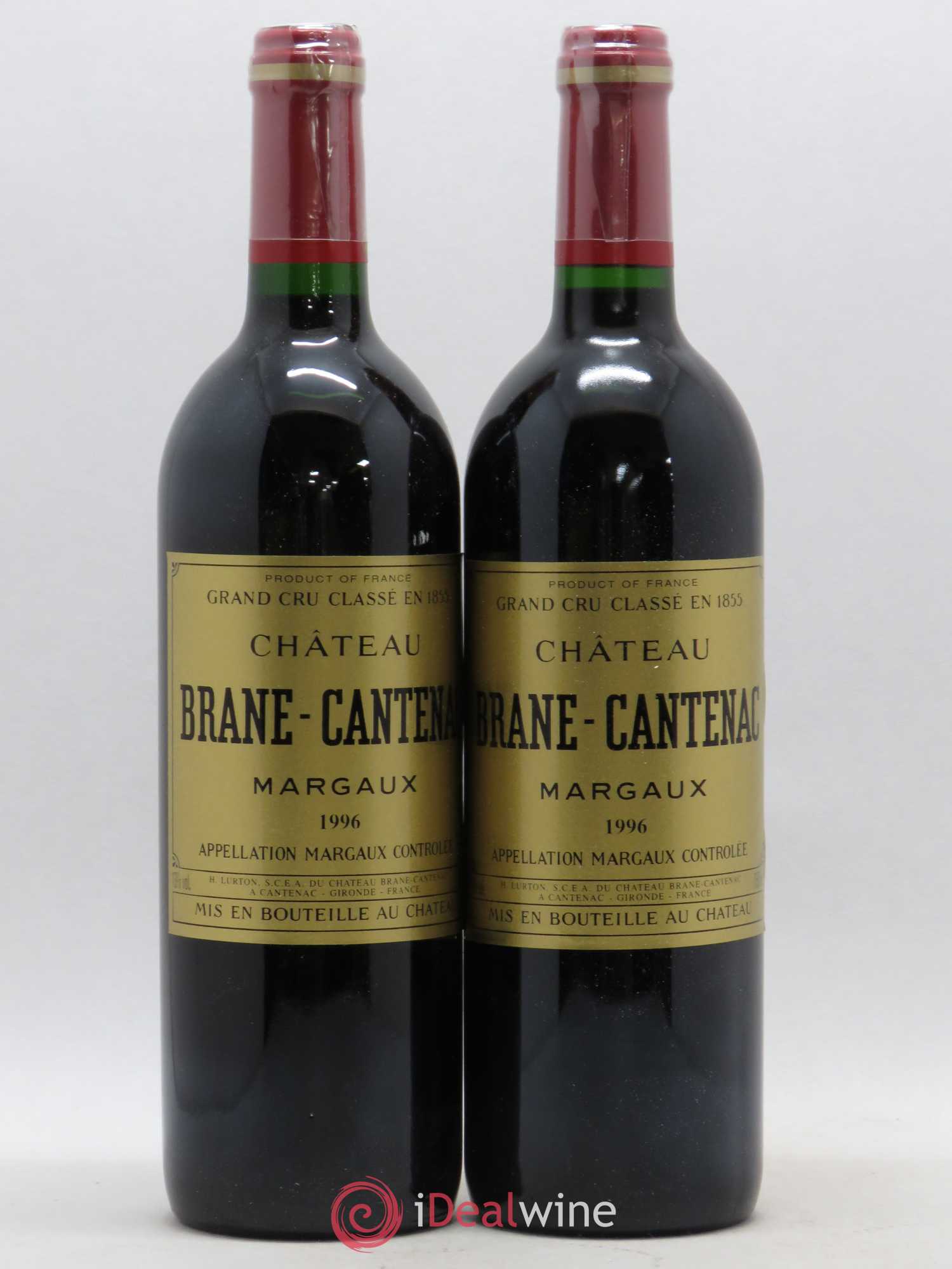 Château Brane Cantenac 2ème Grand Cru Classé 1996 - Lot de 2 bouteilles - 0