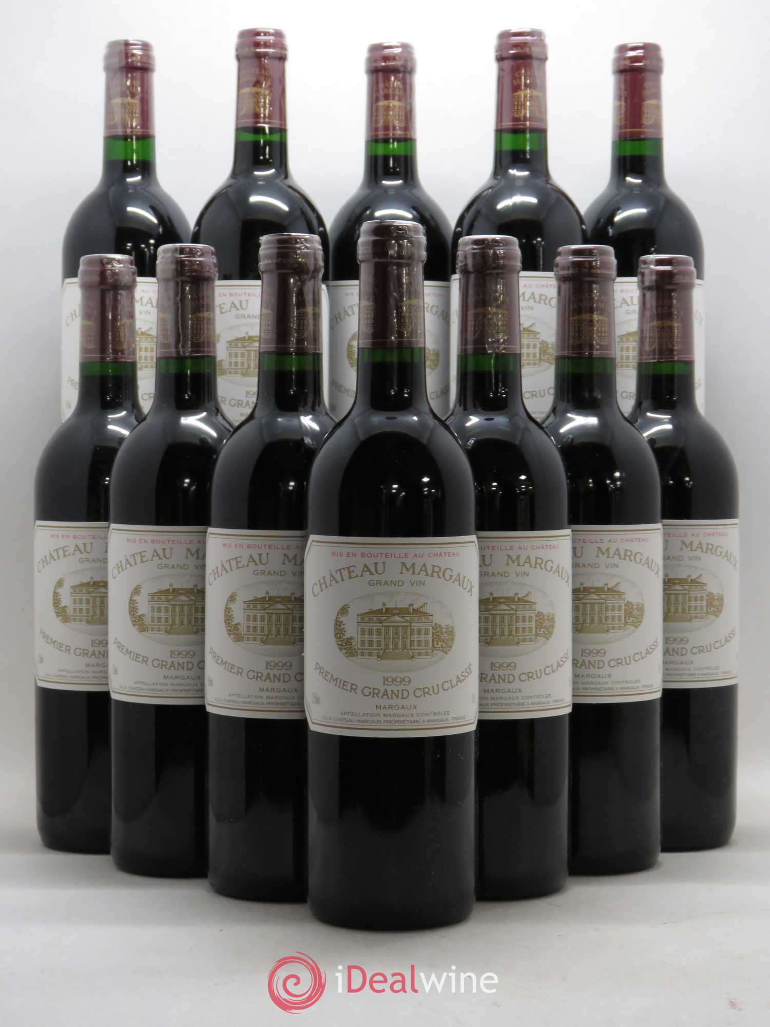 Château Margaux 1er Grand Cru Classé 1999 - Lot de 12 bouteilles - 0