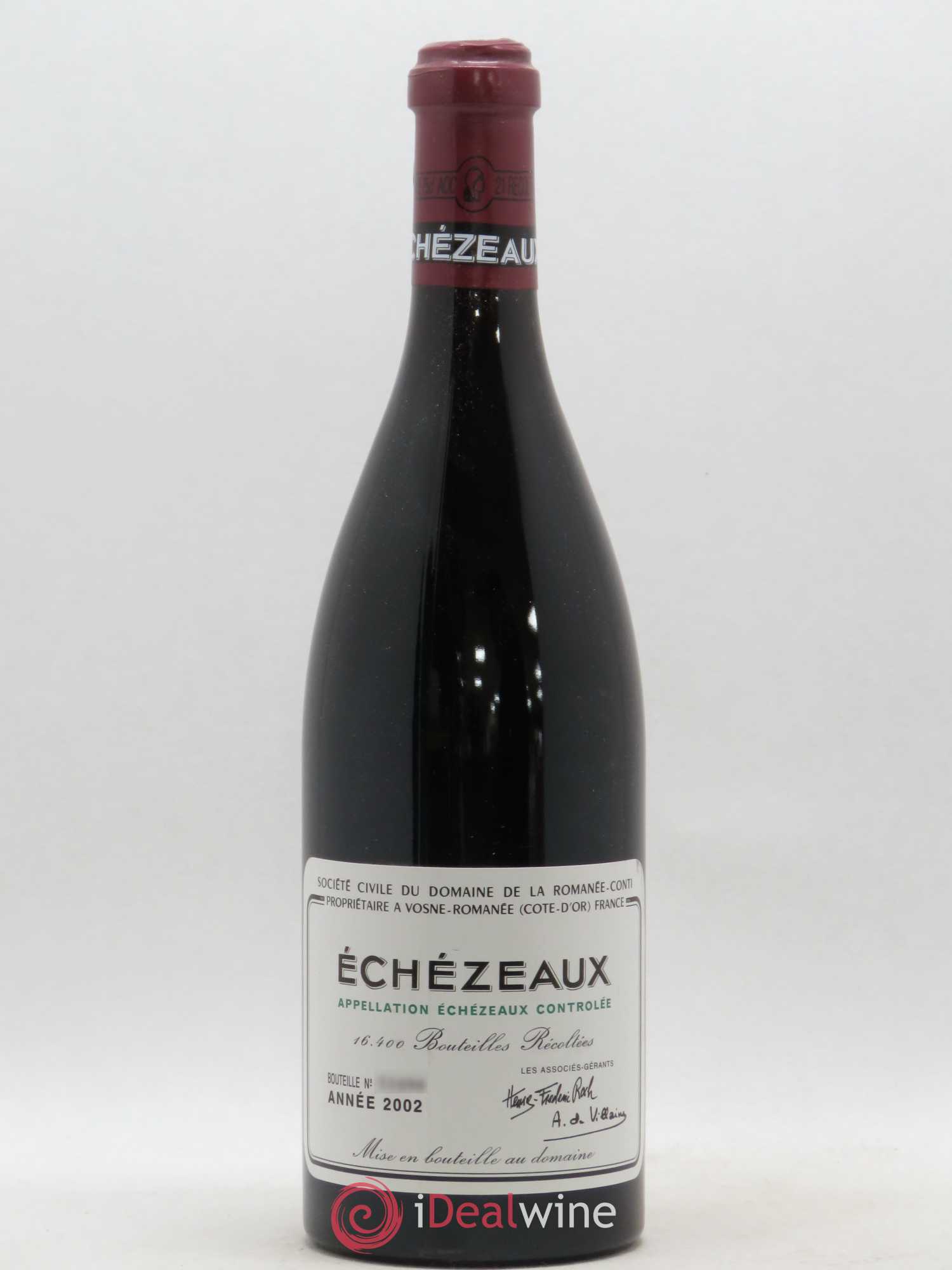 Echezeaux Grand Cru Domaine de la Romanée-Conti 2002 - Lot de 1 bouteille - 0