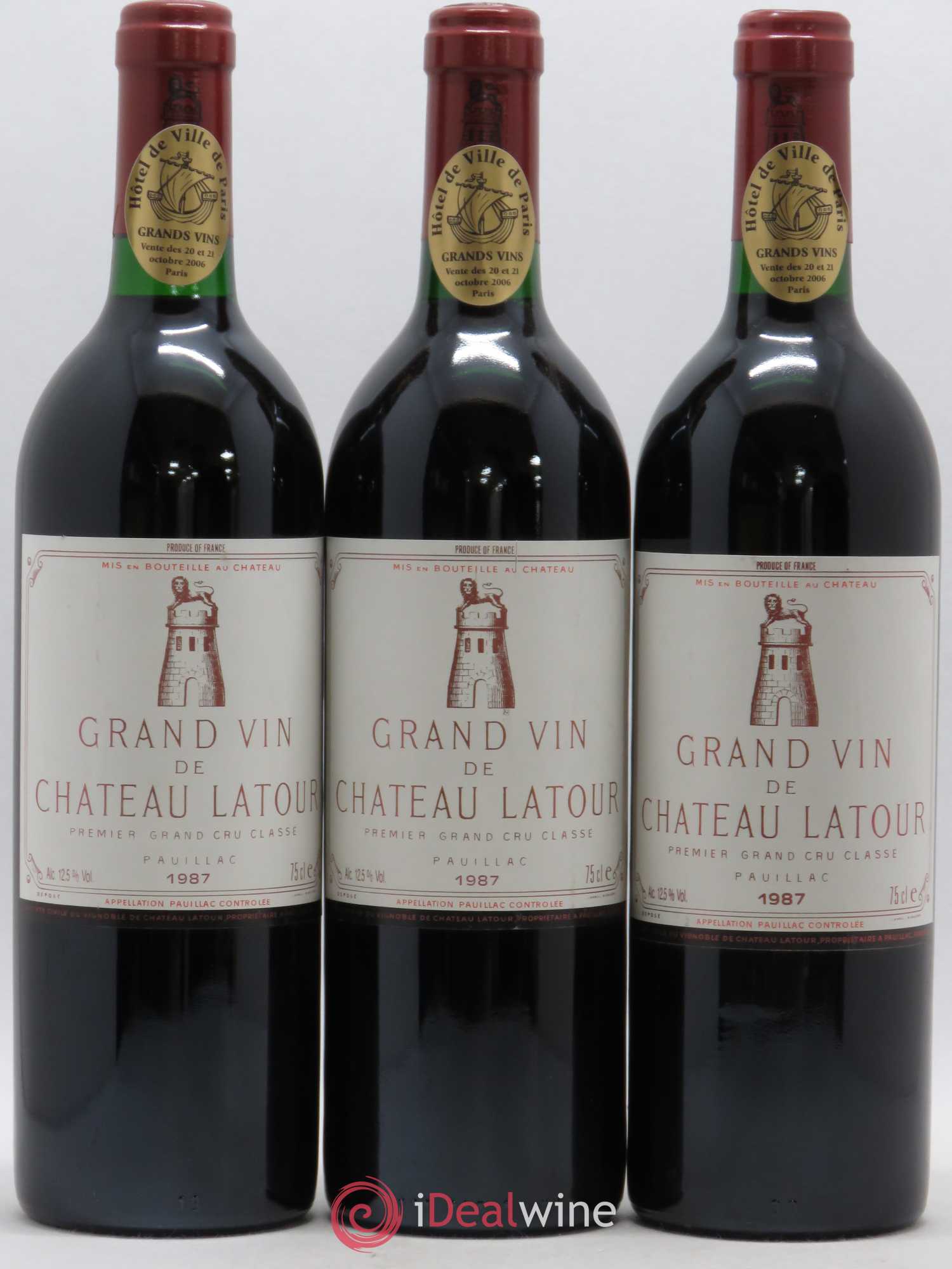 Château Latour 1er Grand Cru Classé 1987 - Lot de 6 bouteilles - 1