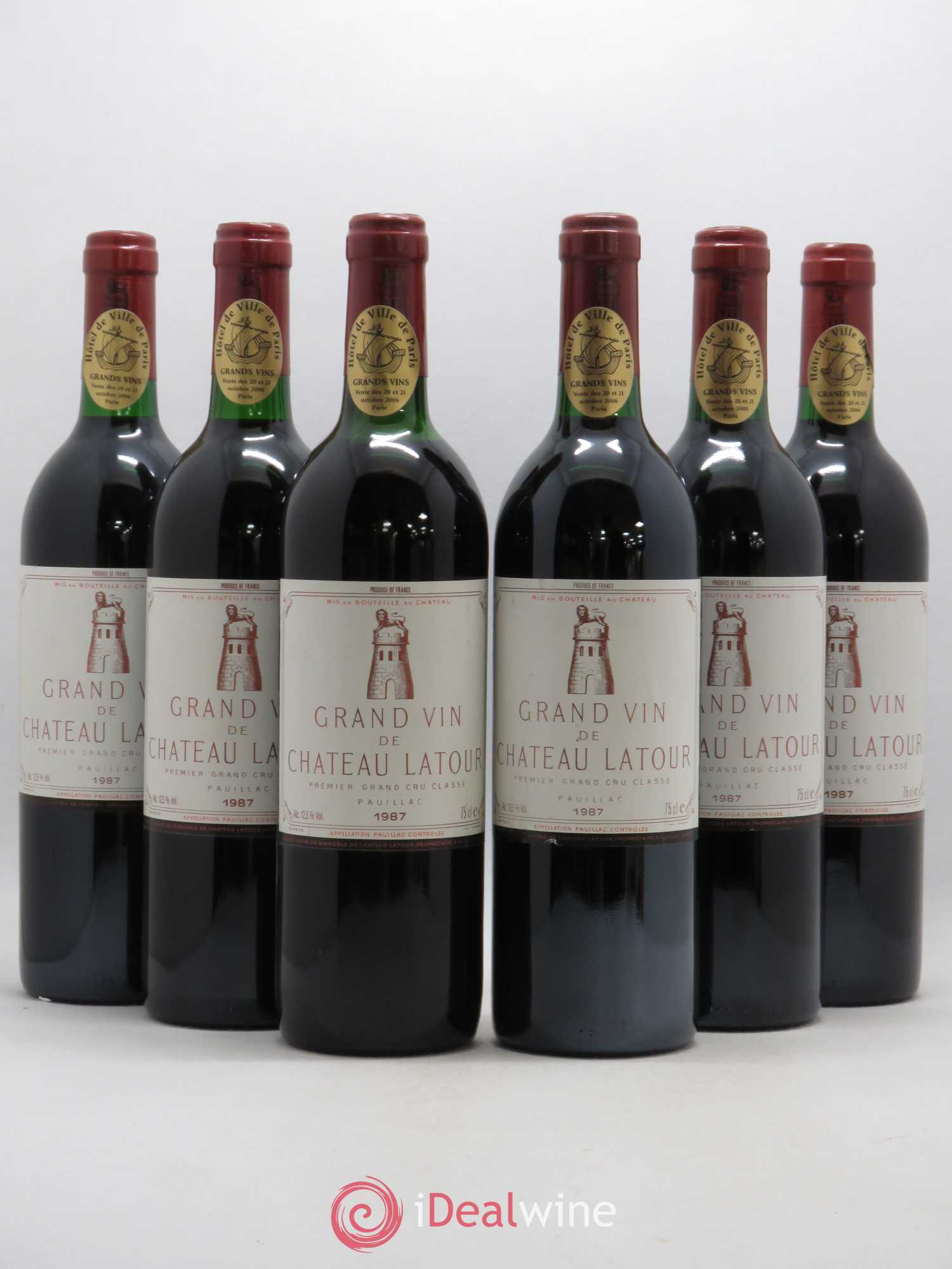 Château Latour 1er Grand Cru Classé 1987 - Lot de 6 bouteilles - 0