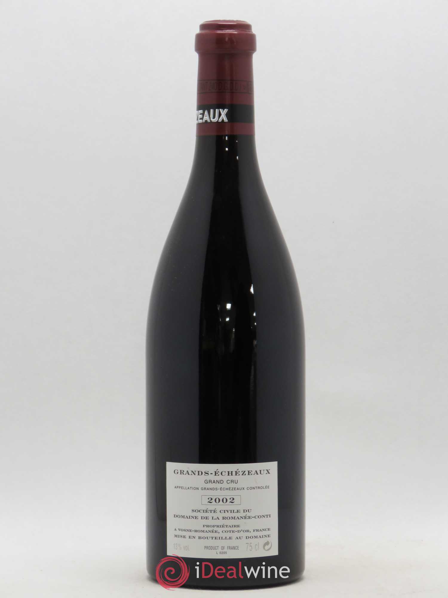 Grands-Echezeaux Grand Cru Domaine de la Romanée-Conti 2002 - Lot de 1 bouteille - 1