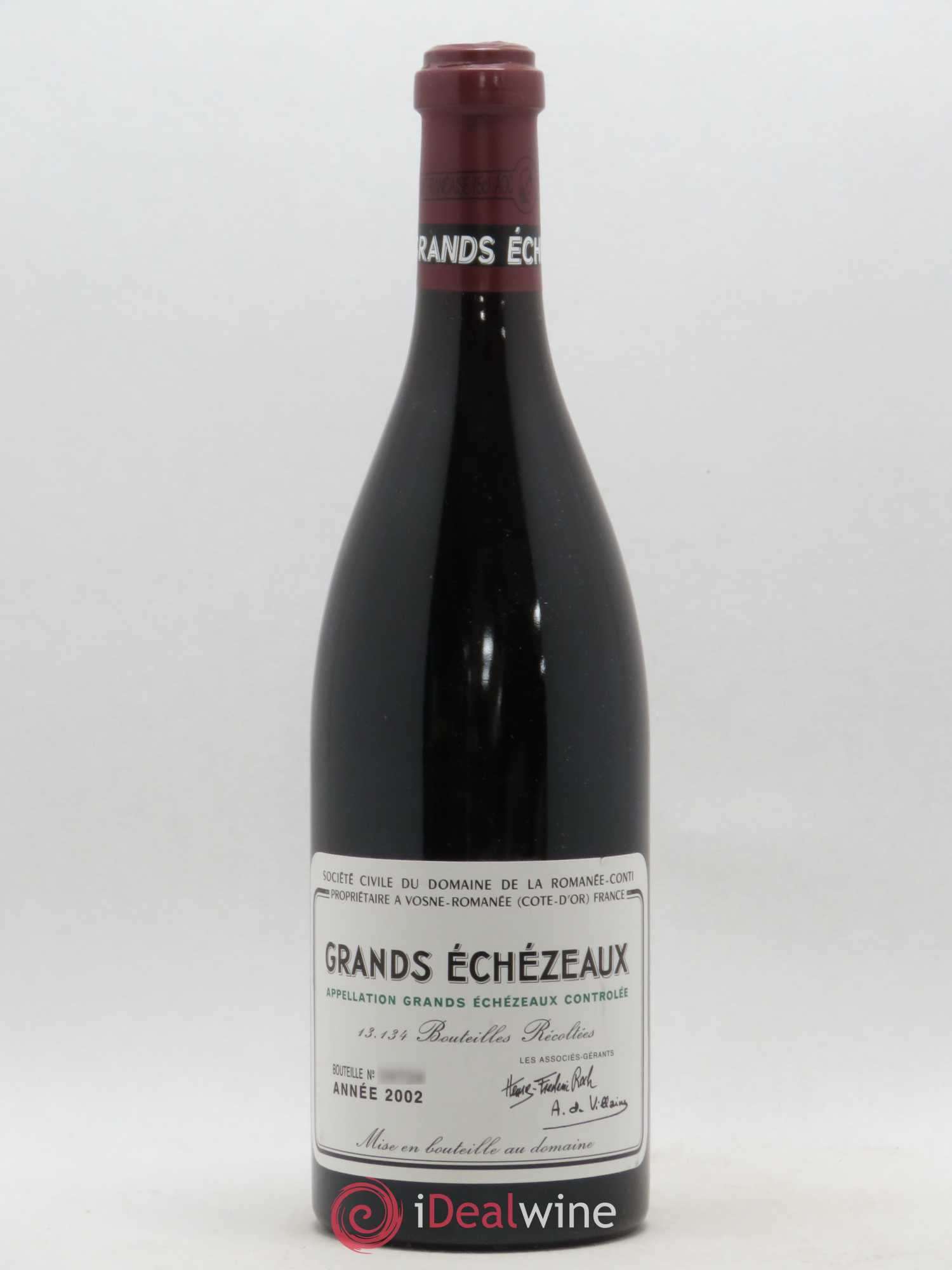 Grands-Echezeaux Grand Cru Domaine de la Romanée-Conti 2002 - Lot de 1 bouteille - 0