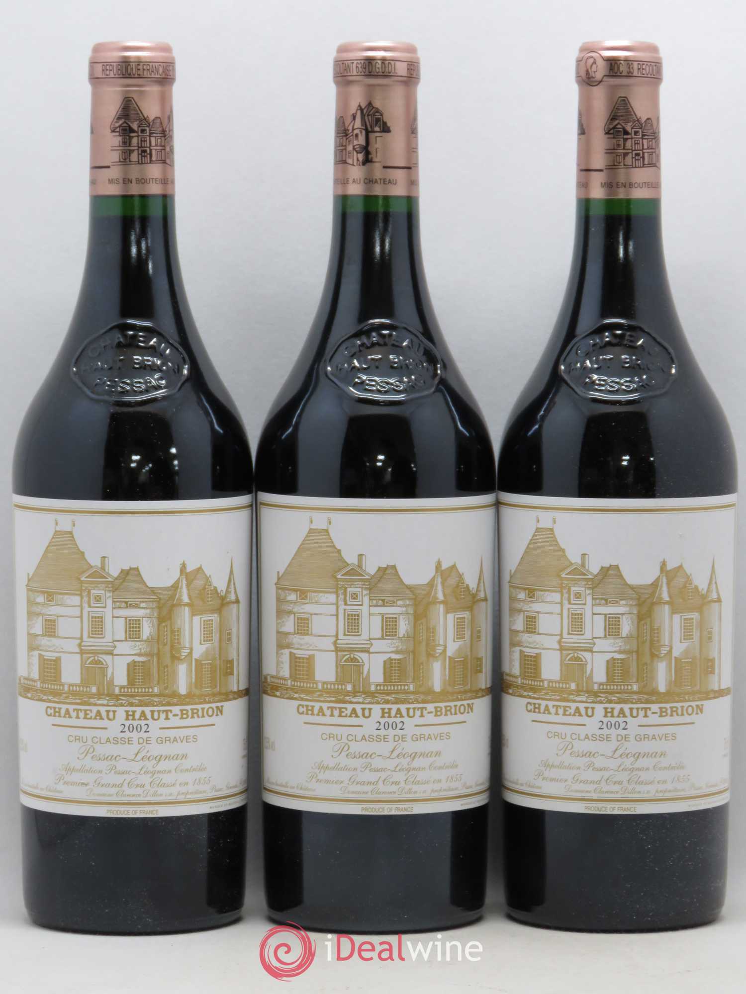 Château Haut Brion 1er Grand Cru Classé 2002 - Lot de 12 bouteilles - 4