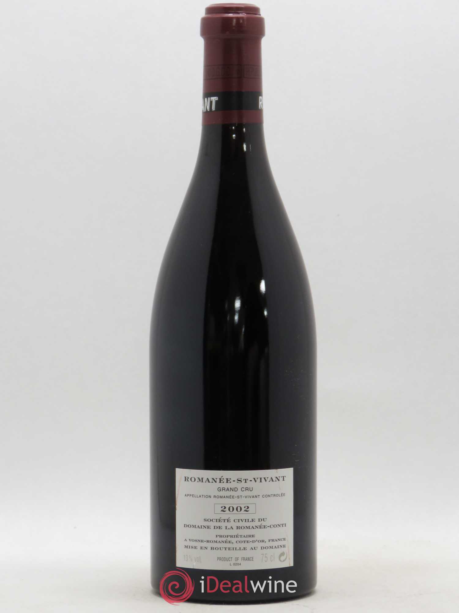 Romanée-Saint-Vivant Grand Cru Domaine de la Romanée-Conti 2002 - Lot de 1 bouteille - 1