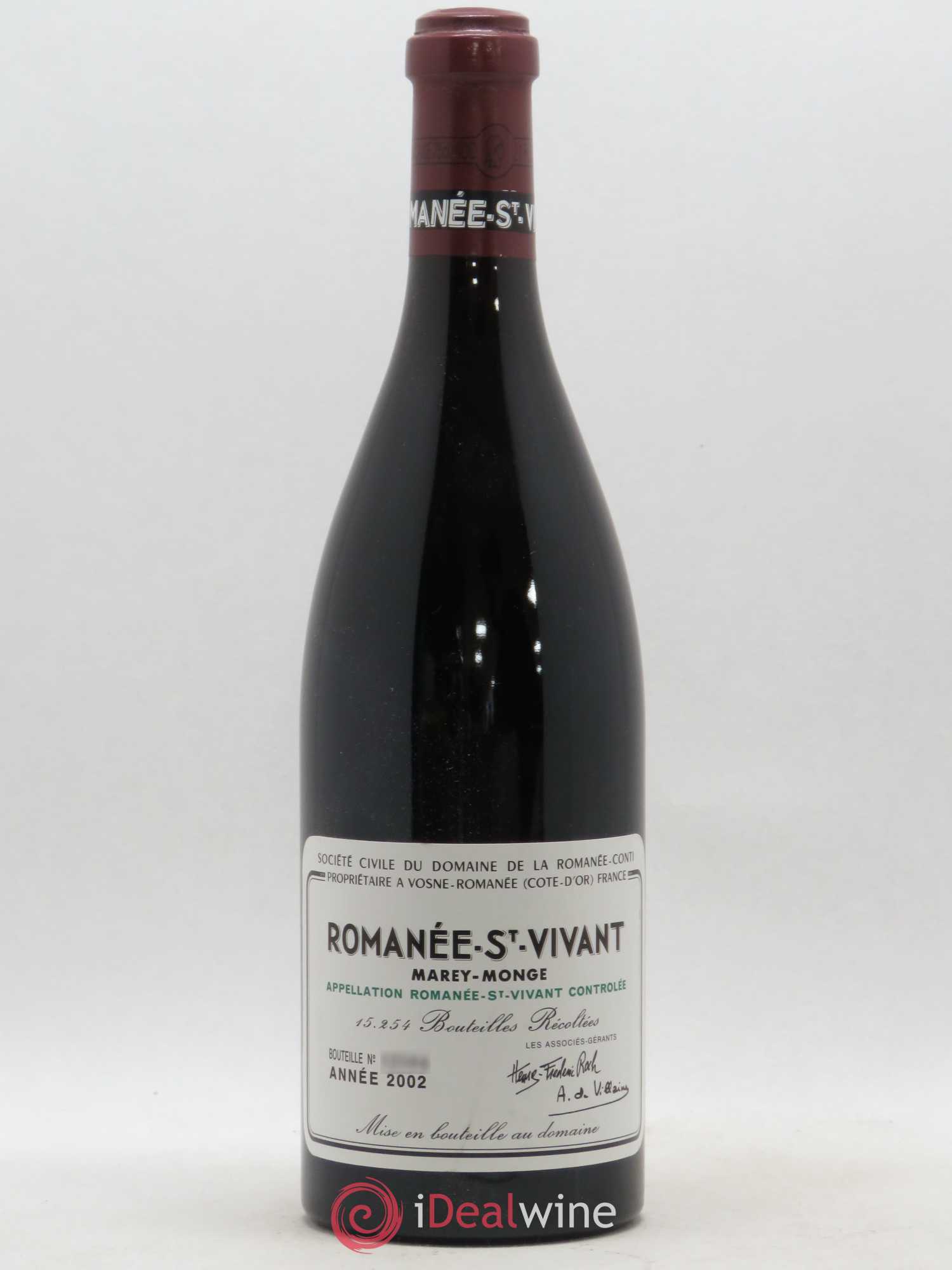 Romanée-Saint-Vivant Grand Cru Domaine de la Romanée-Conti 2002 - Lot de 1 bouteille - 0