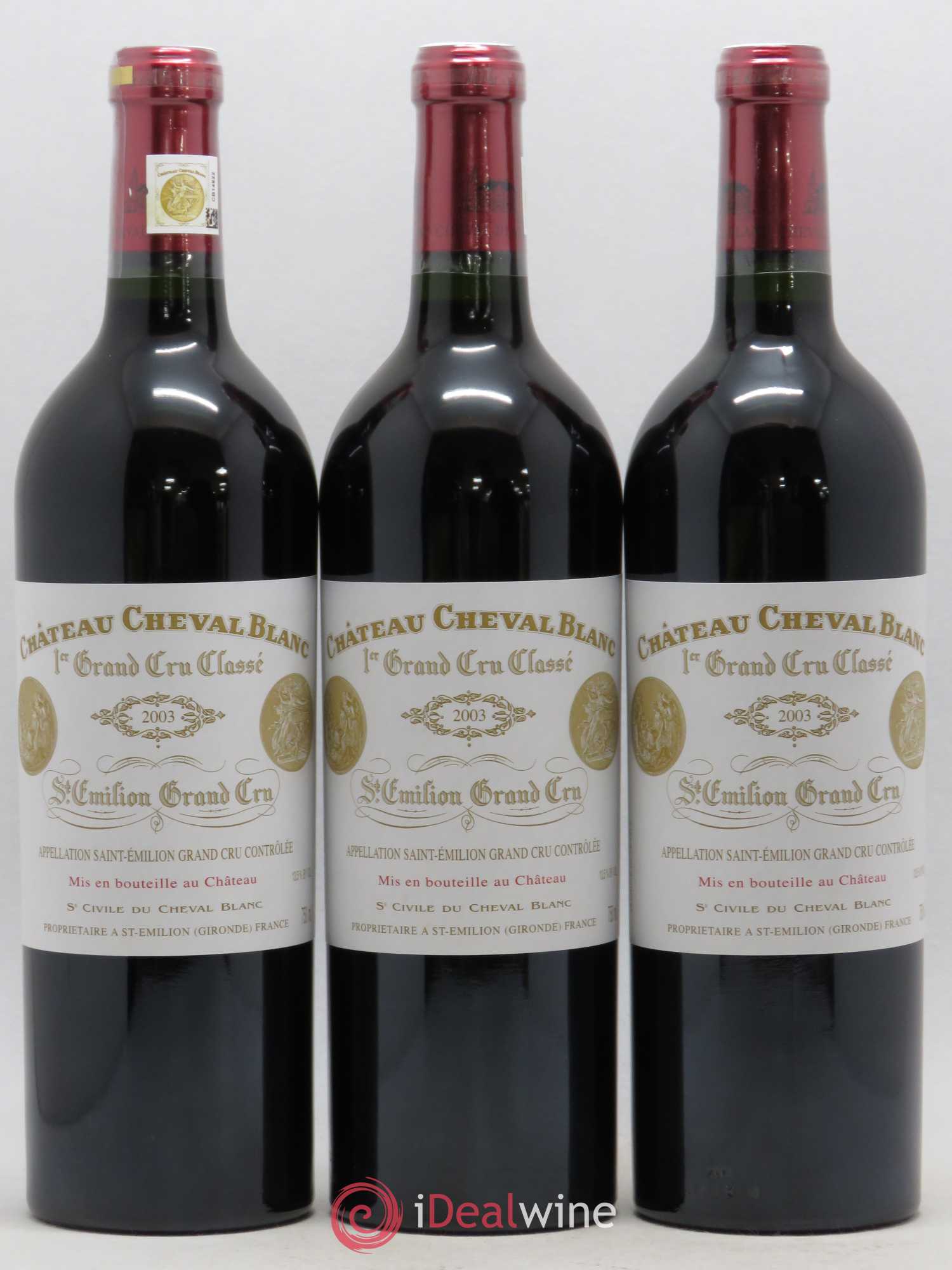 Château Cheval Blanc 1er Grand Cru Classé A 2003 - Lot de 12 bouteilles - 3