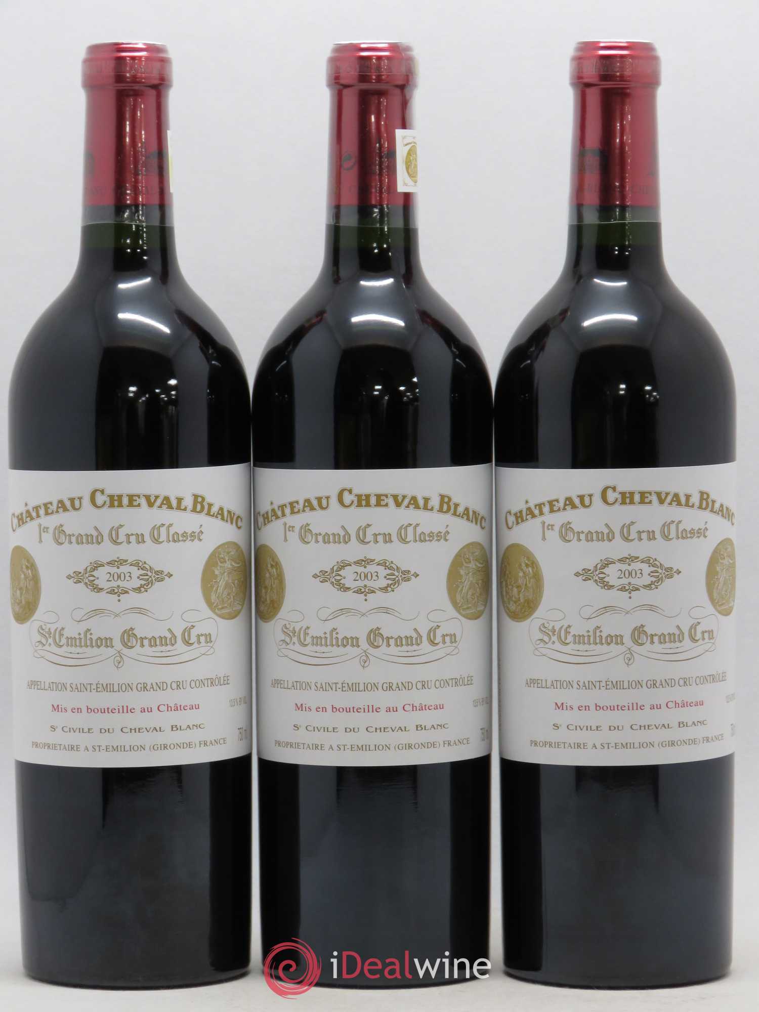 Château Cheval Blanc 1er Grand Cru Classé A 2003 - Lot de 12 bouteilles - 4