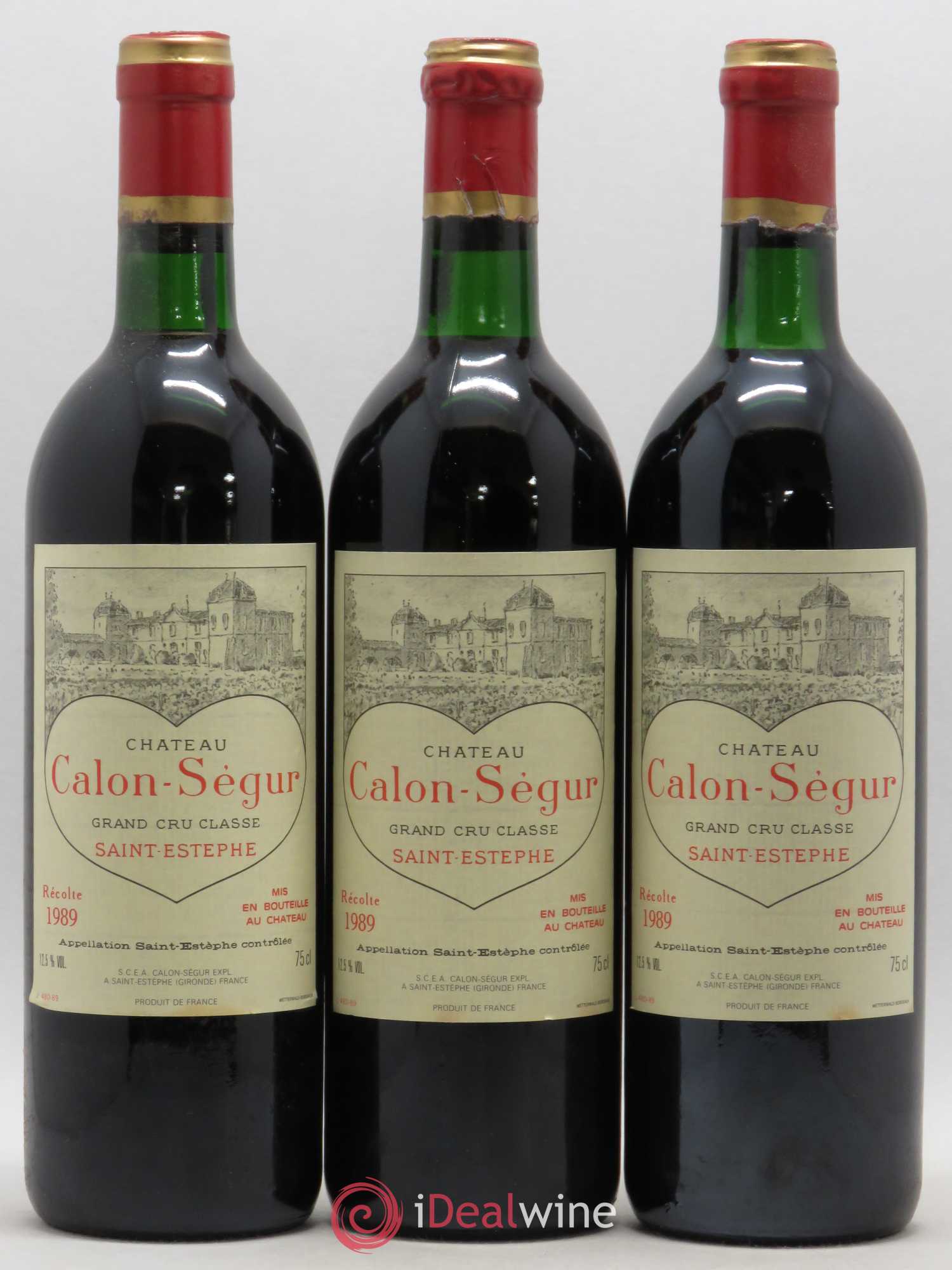 Château Calon Ségur 3ème Grand Cru Classé 1989 - Lot de 6 bouteilles - 1