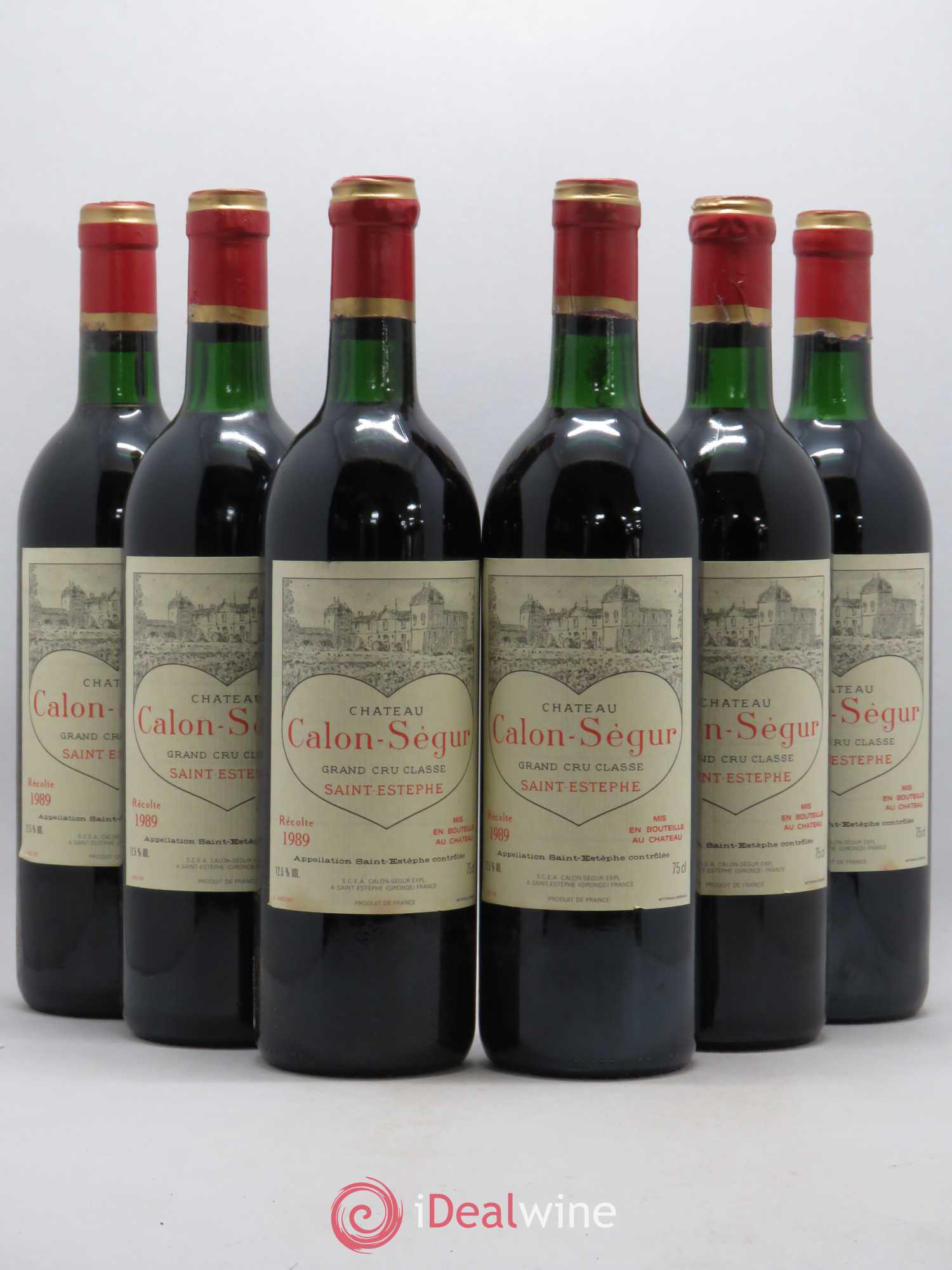 Château Calon Ségur 3ème Grand Cru Classé 1989 - Lot de 6 bouteilles - 0