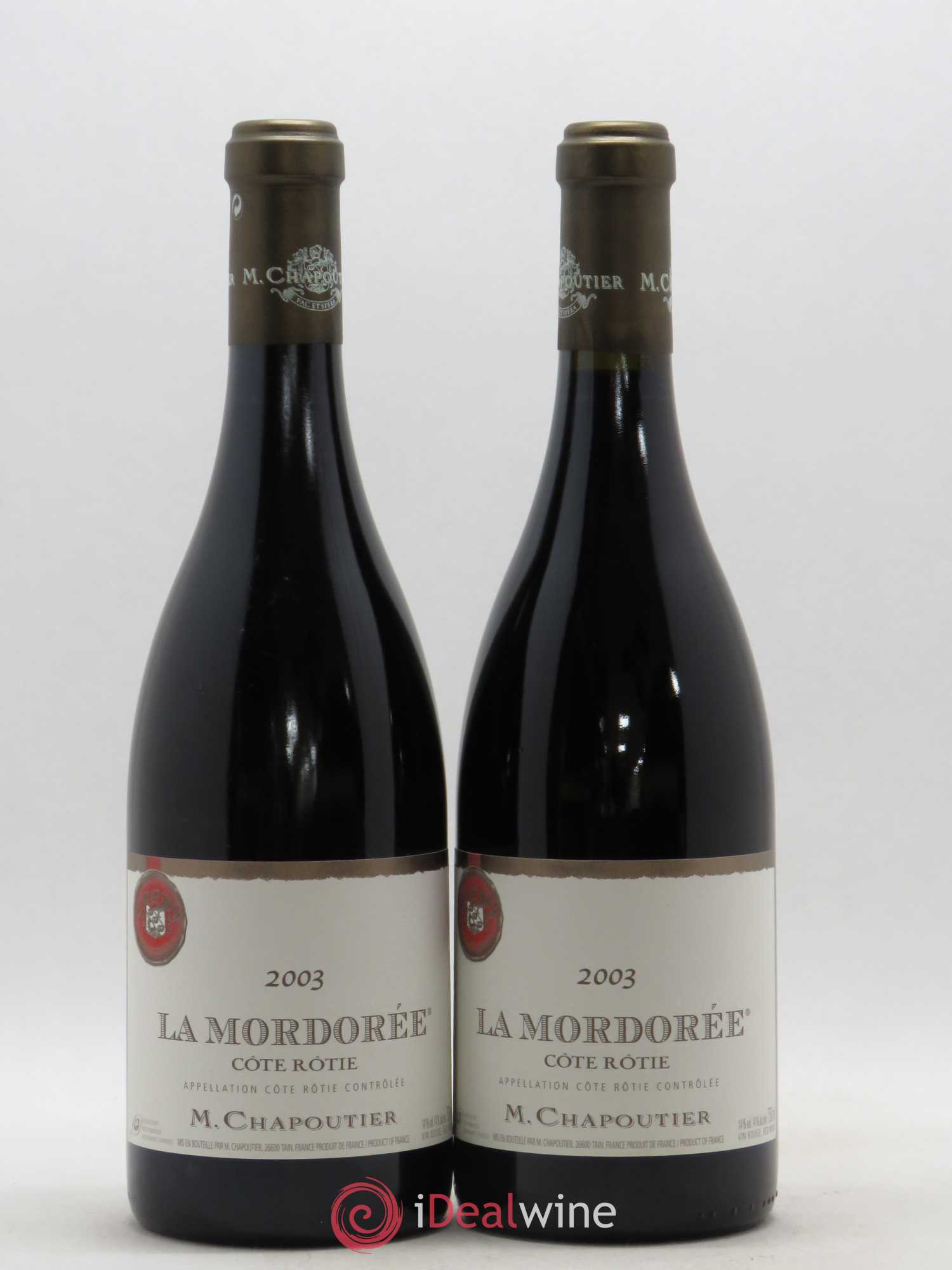 Côte-Rôtie La Mordorée Chapoutier 2003 - Lot de 2 bouteilles - 0