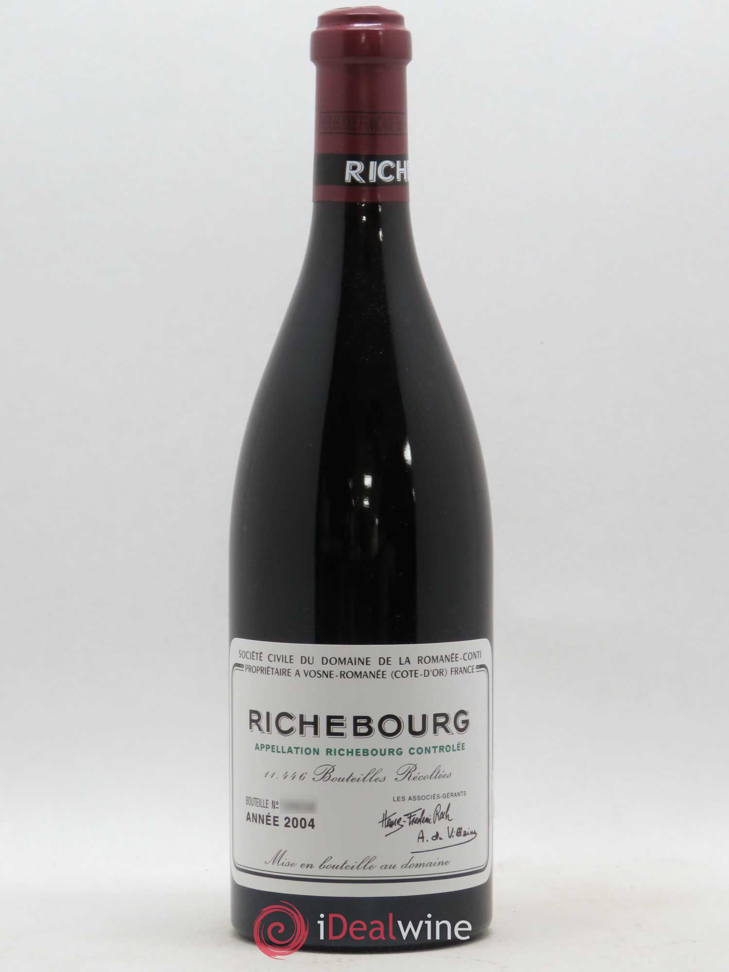 Richebourg Grand Cru Domaine de la Romanée-Conti 2004 - Lot de 1 bouteille - 0