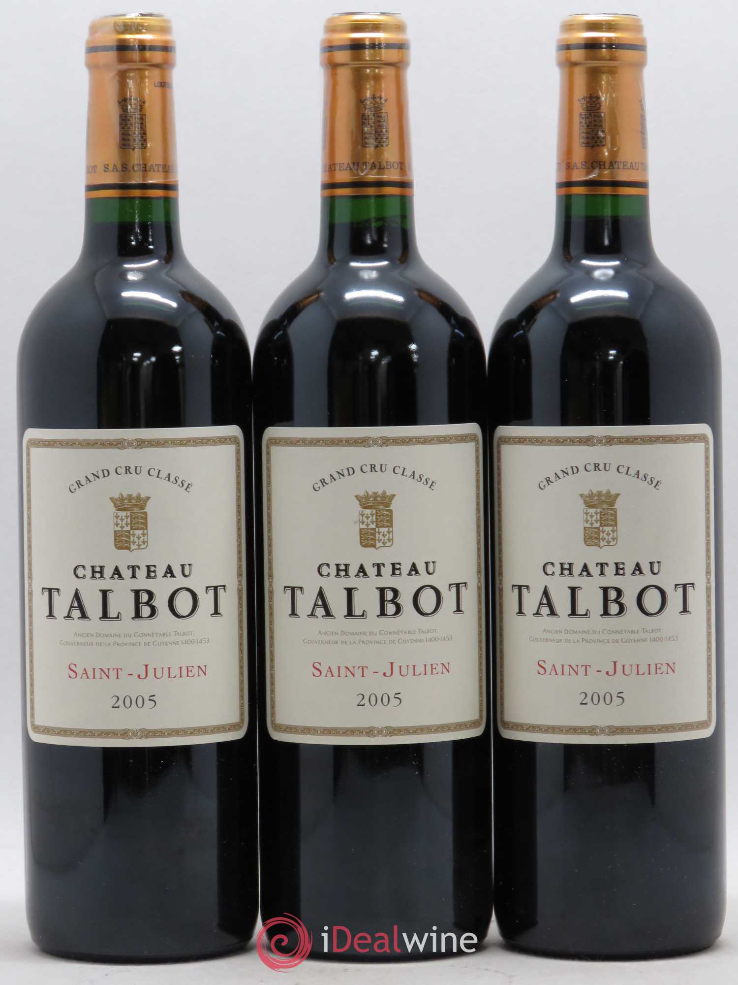 Château Talbot 4ème Grand Cru Classé 2005 - Lot de 12 bouteilles - 4