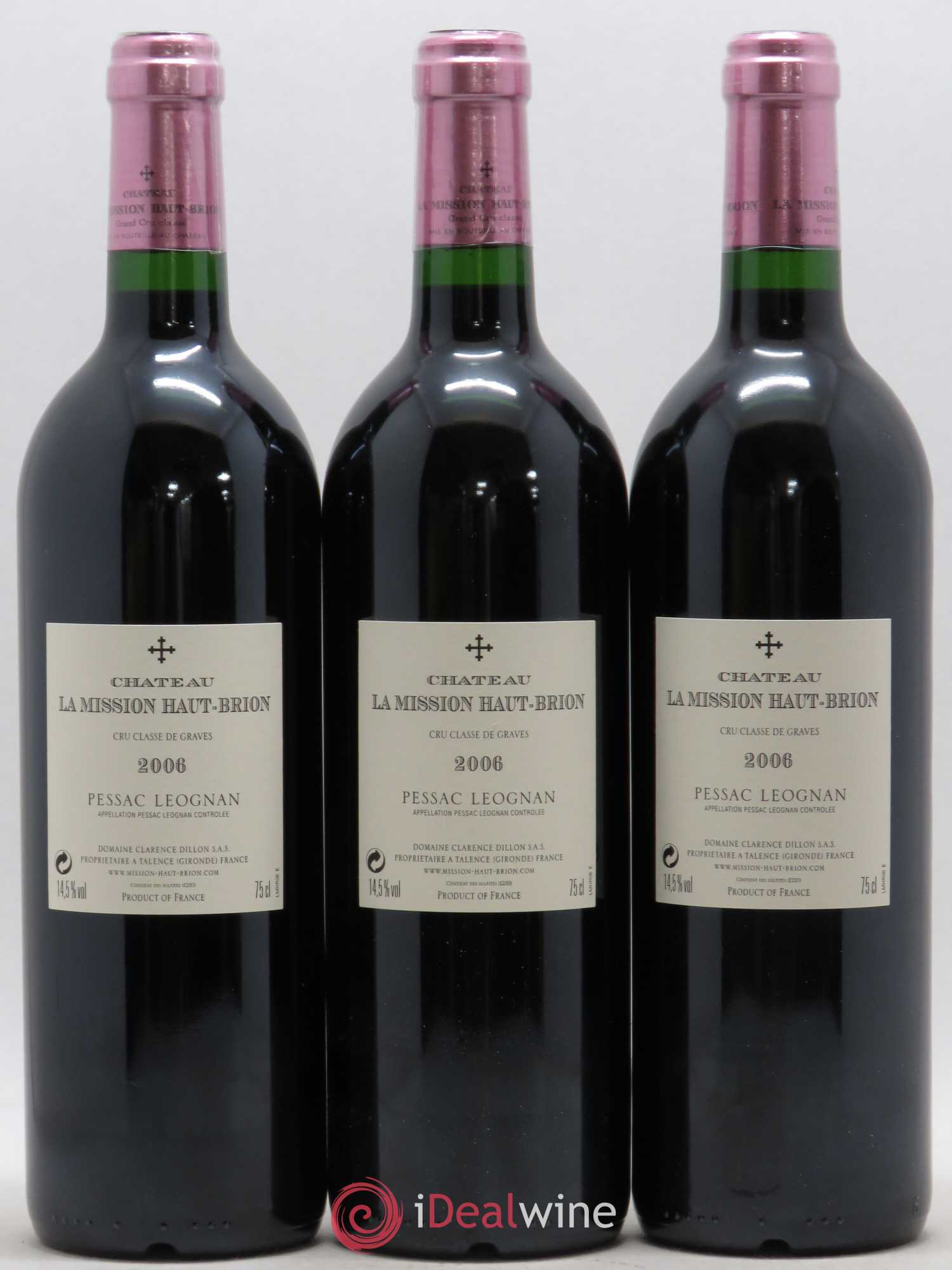Château la Mission Haut-Brion Cru Classé de Graves 2006 - Lot de 12 bouteilles - 6