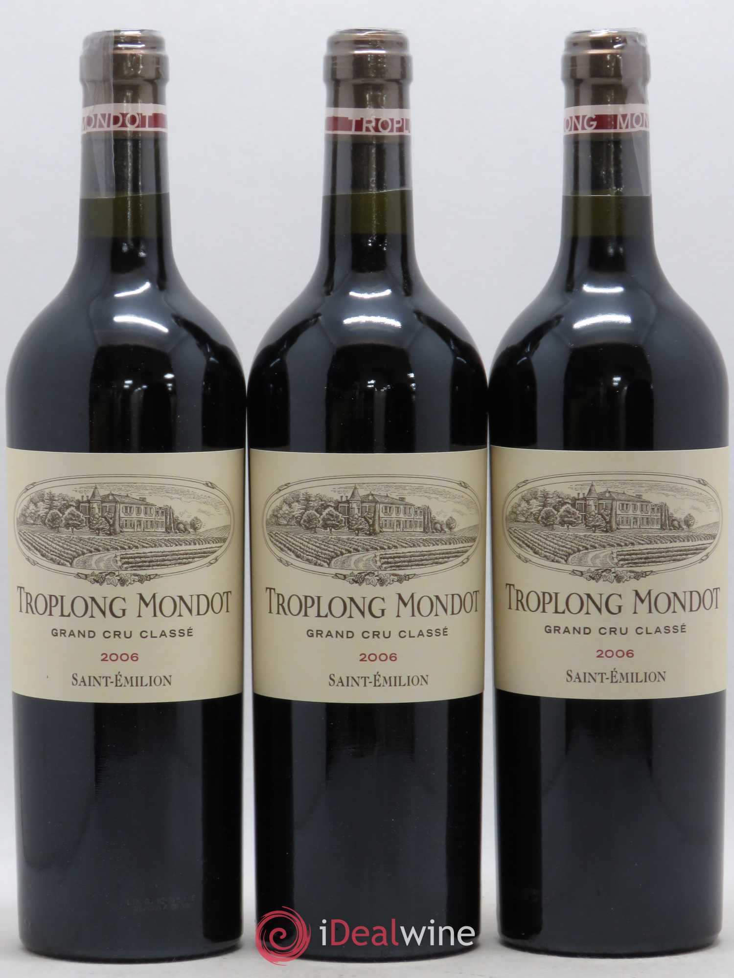 Château Troplong Mondot 1er Grand Cru Classé B 2006 - Lot de 12 bouteilles - 1