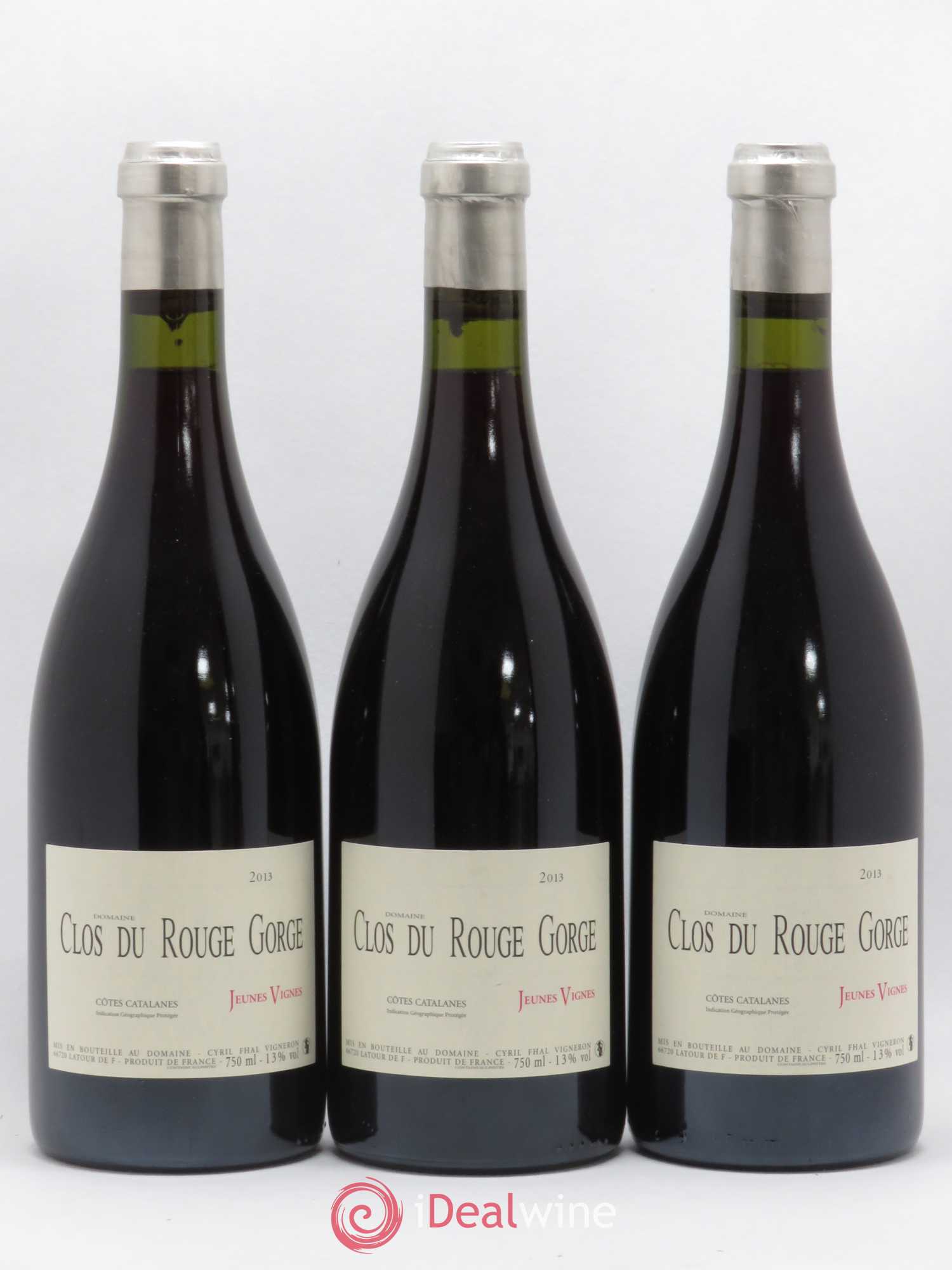 Côtes Catalanes (VDP des Côtes Catalanes) Clos du Rouge Gorge Jeunes Vignes Cyril Fhal (sans prix de réserve) 2013 - Lot de 3 bouteilles - 0