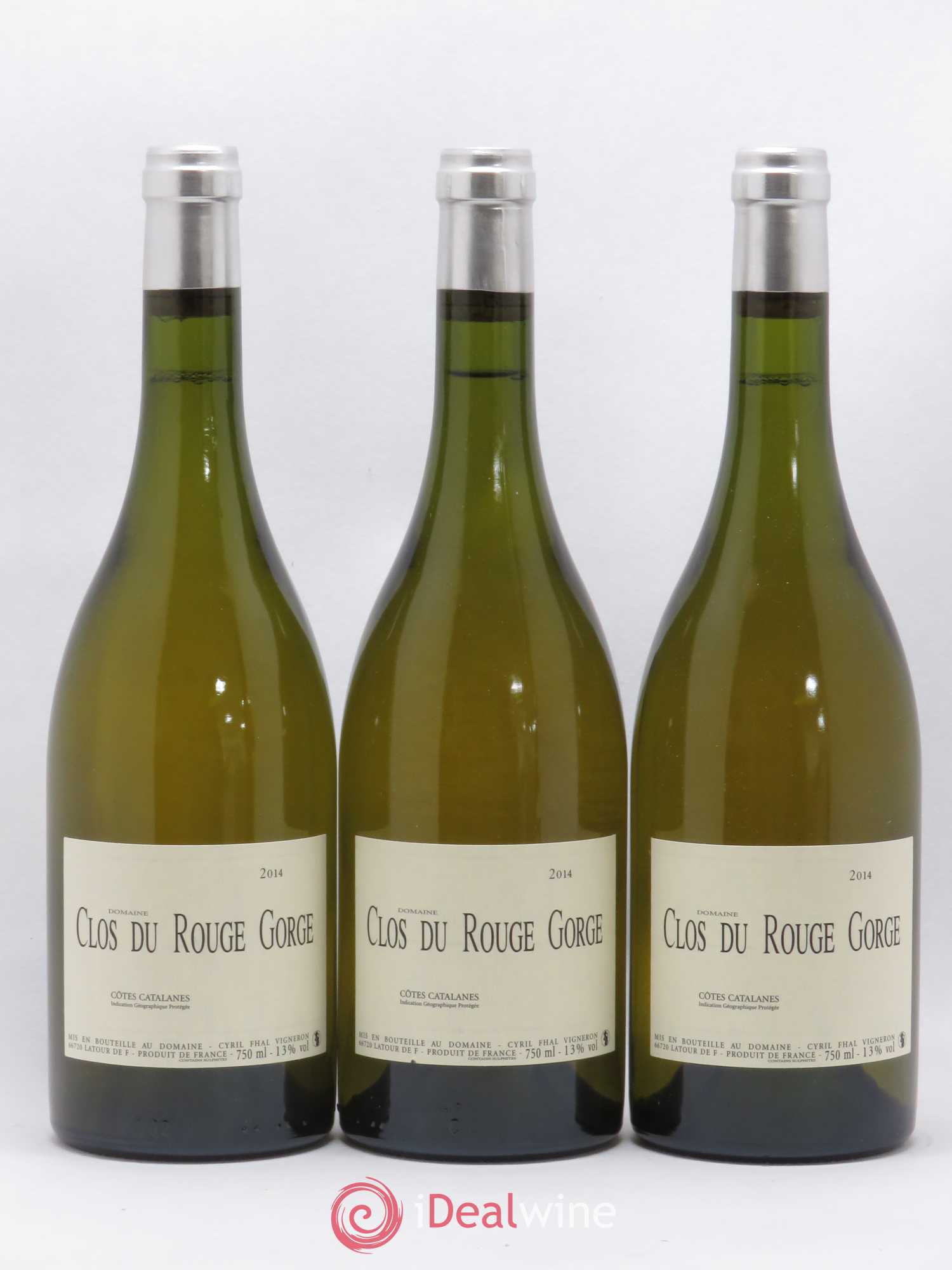 Côtes Catalanes Clos du Rouge Gorge Cyril Fhal (senza prezzo di riserva) 2014 - Lotto di 3 bottiglie - 0