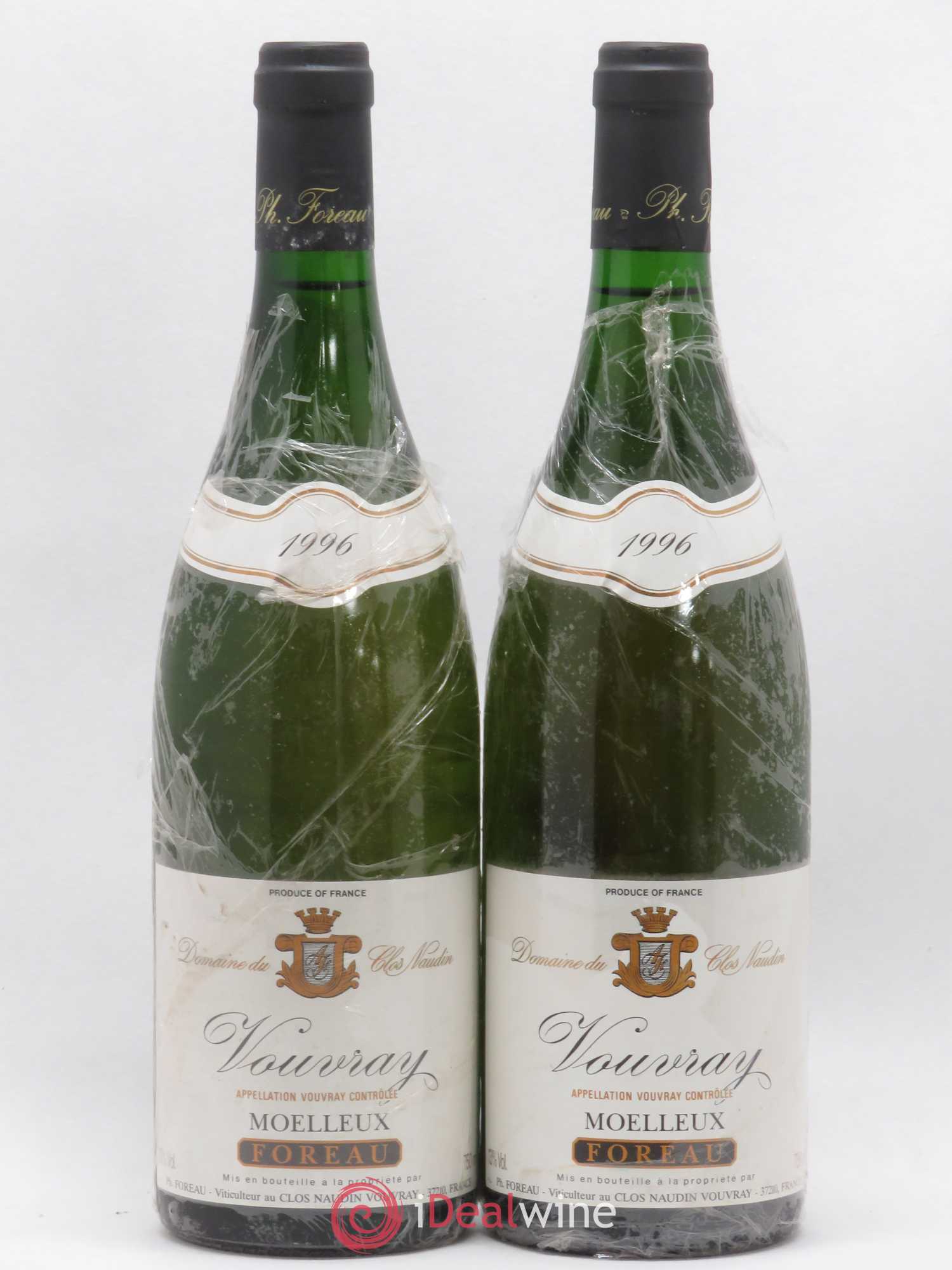Vouvray Moelleux Clos Naudin - Philippe Foreau (senza prezzo di riserva) 1996 - Lotto di 2 bottiglie - 0