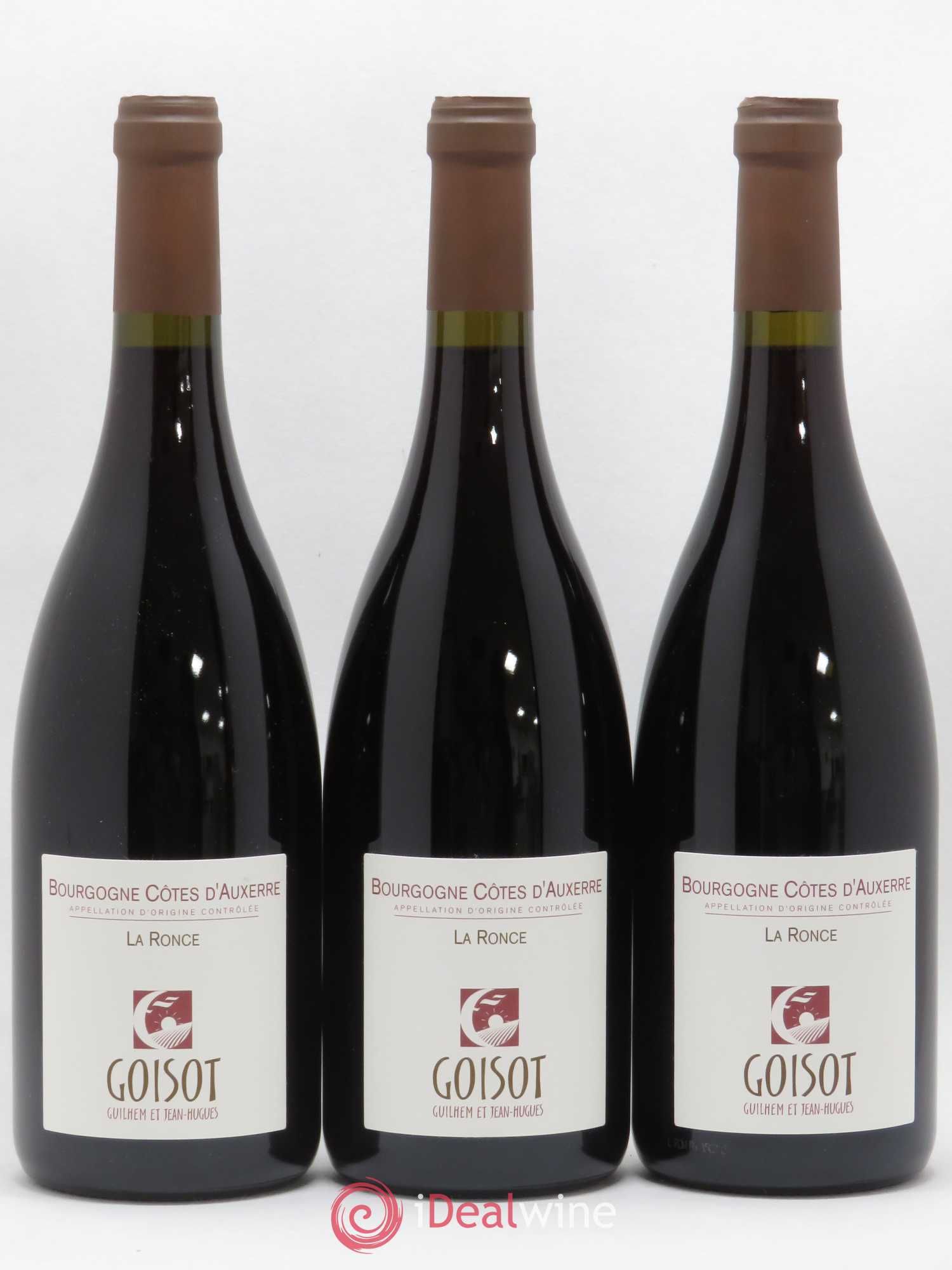 Bourgogne Côtes d'Auxerre La Ronce Goisot (sans prix de réserve) 2013 - Lot de 3 bouteilles - 0