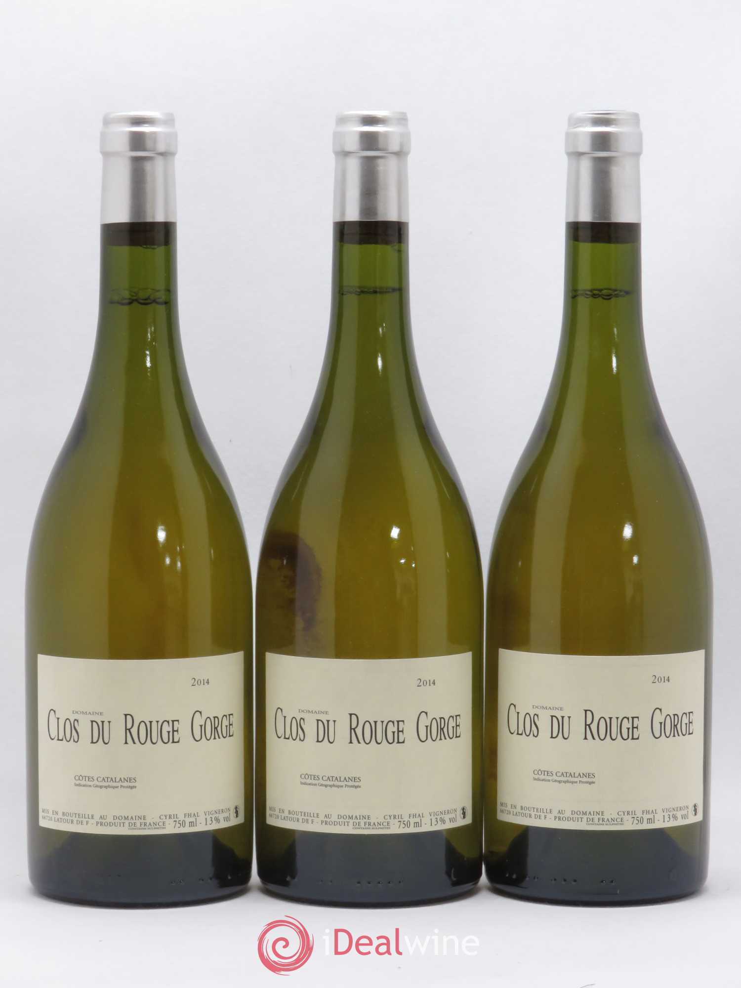 Côtes Catalanes Clos du Rouge Gorge Cyril Fhal (senza prezzo di riserva) 2014 - Lotto di 3 bottiglie - 0