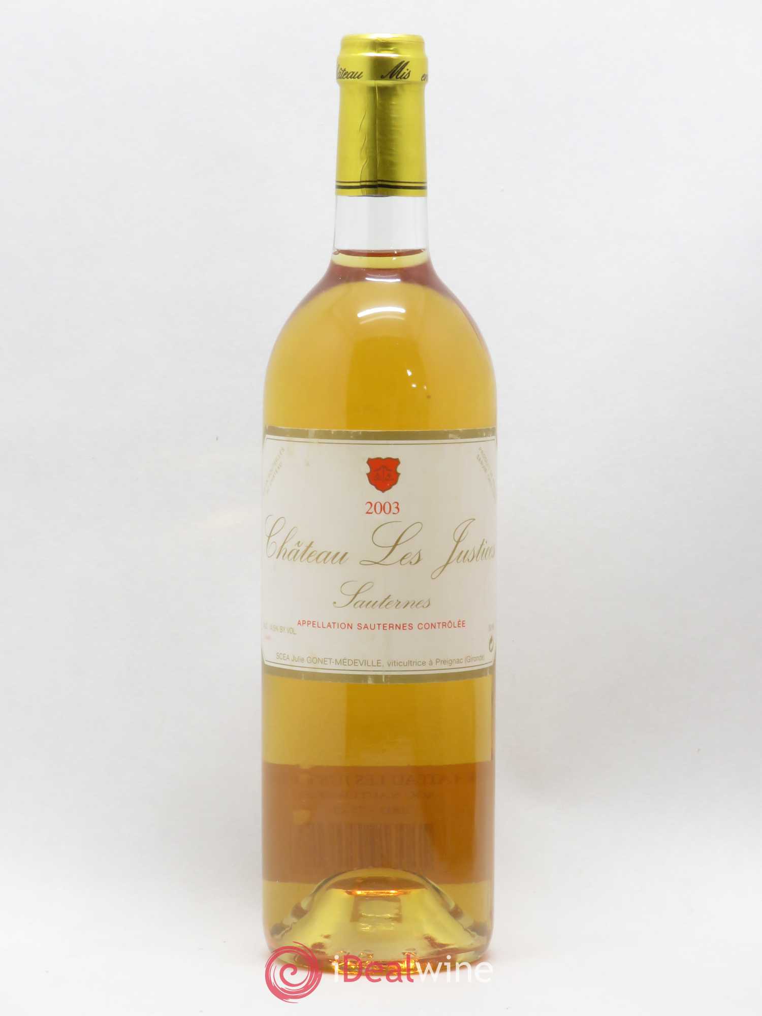 Château les Justices Cru Bourgeois (senza prezzo di riserva) 2003 - Lotto di 1 bottiglia - 0