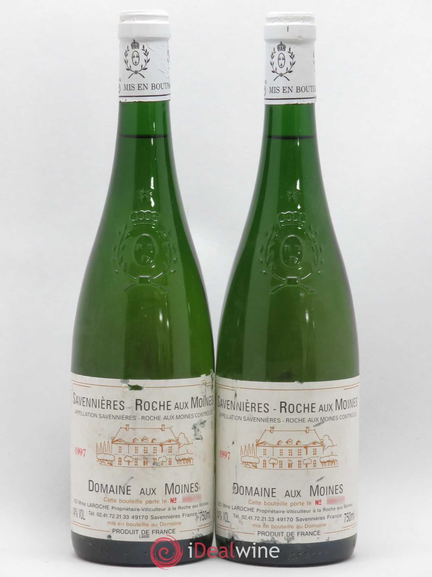 Savennières Roche aux Moines (sans prix de réserve) 1997 - Lot de 2 bouteilles - 0