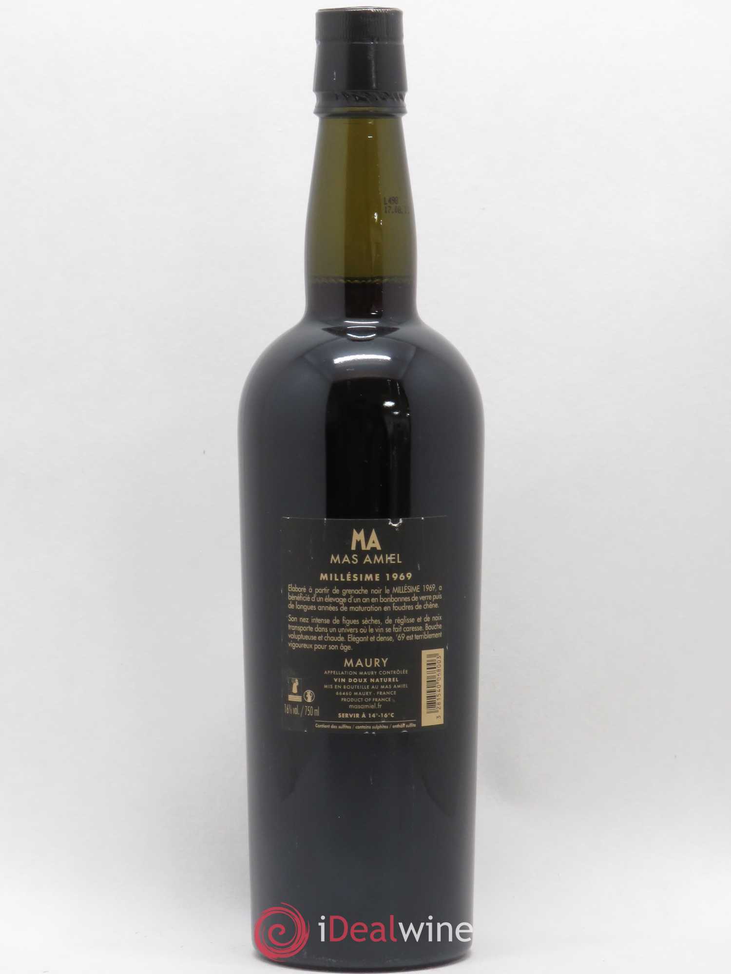 Maury Mas Amiel (sans prix de réserve) 1969 - Lot de 1 bouteille - 1