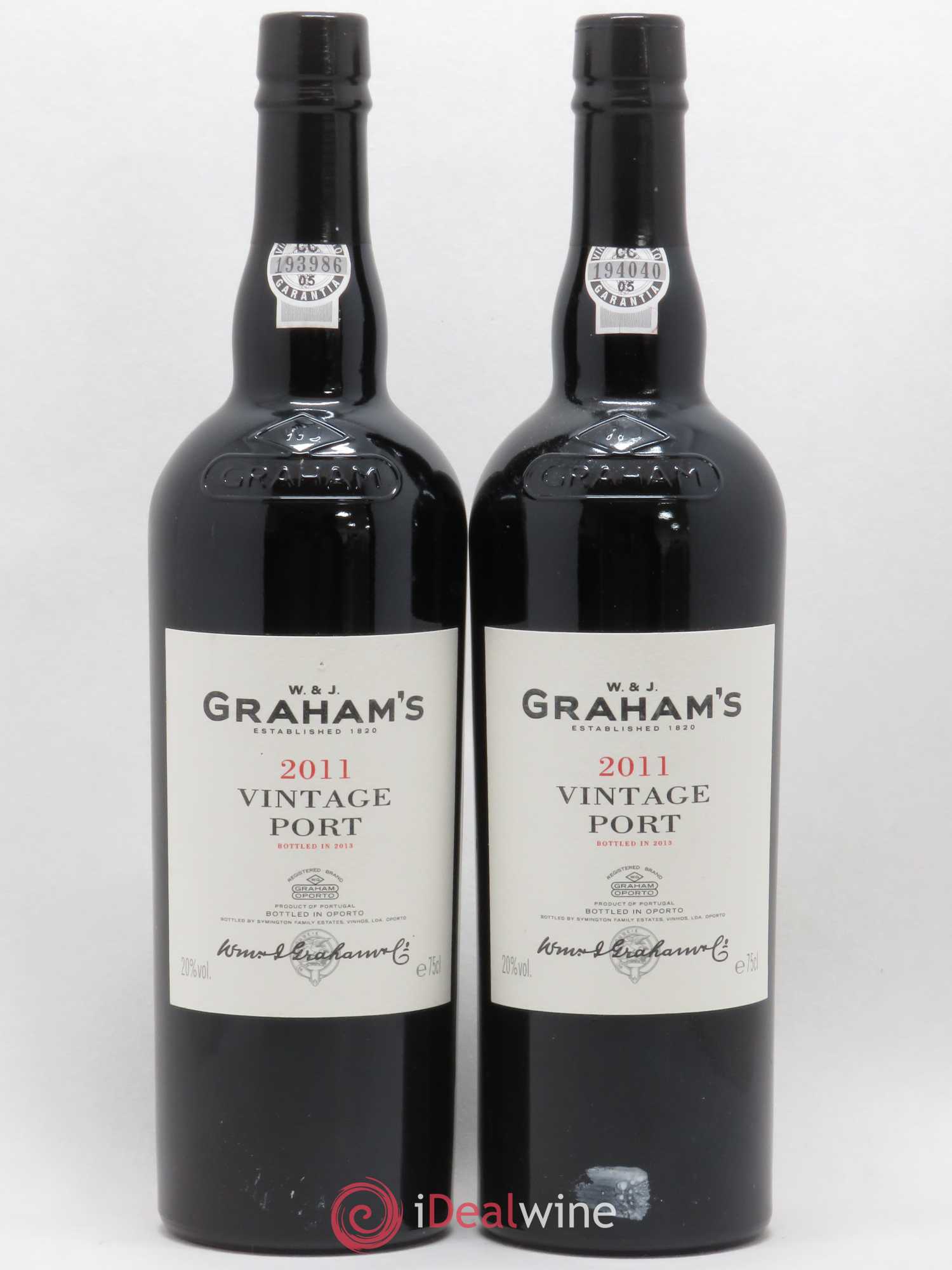 Porto W&J Graham' Vintage (sans prix de réserve) 2011 - Lot de 2 bouteilles - 0