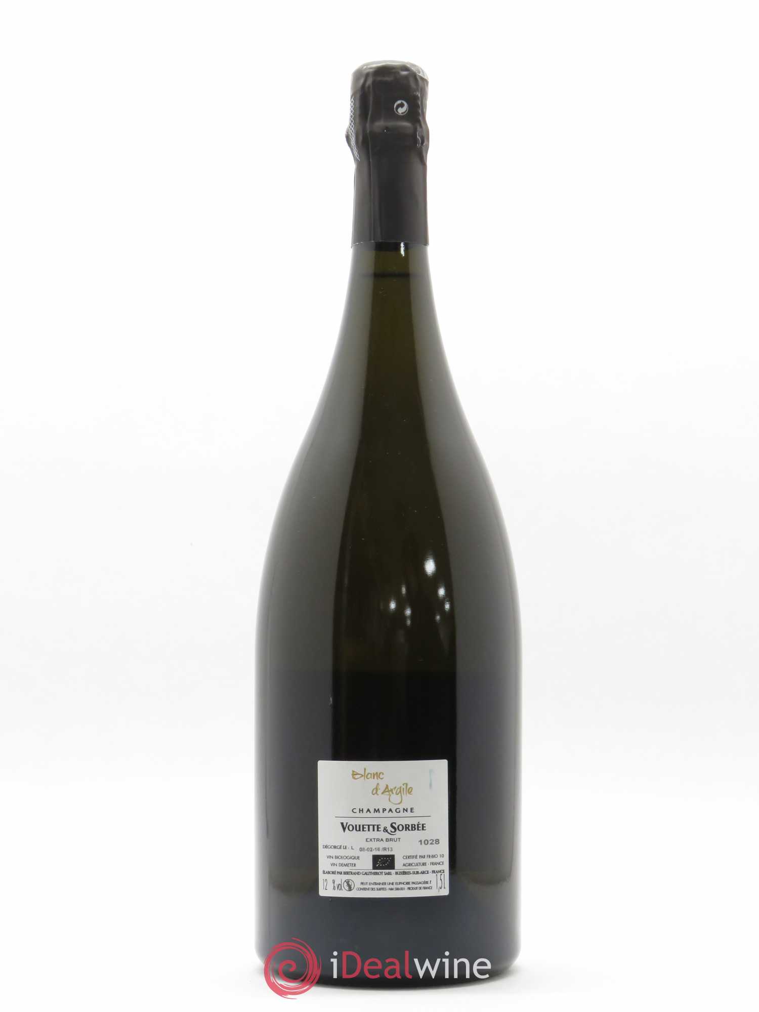 Champagne Blanc d'argile Vouette et Sorbée 2013 - Posten von 1 Magnum - 1