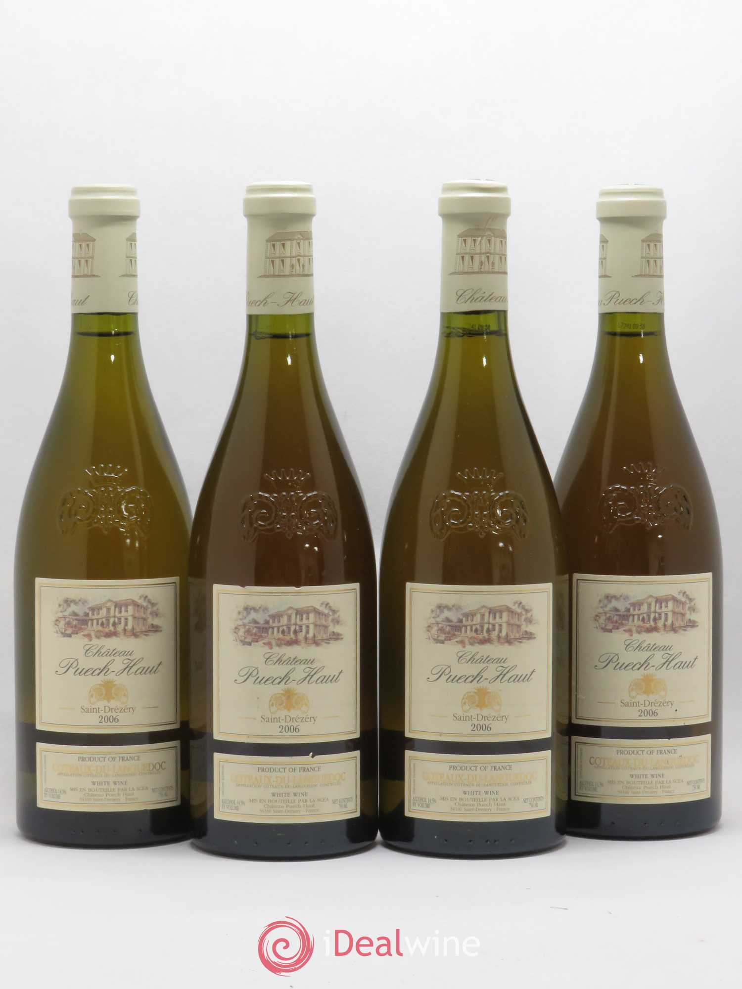 Coteaux du Languedoc Château Puech-Haut Gérard Bru Saint Drézéry (sans prix de réserve) 2006 - Lotto di 4 bottiglie - 0