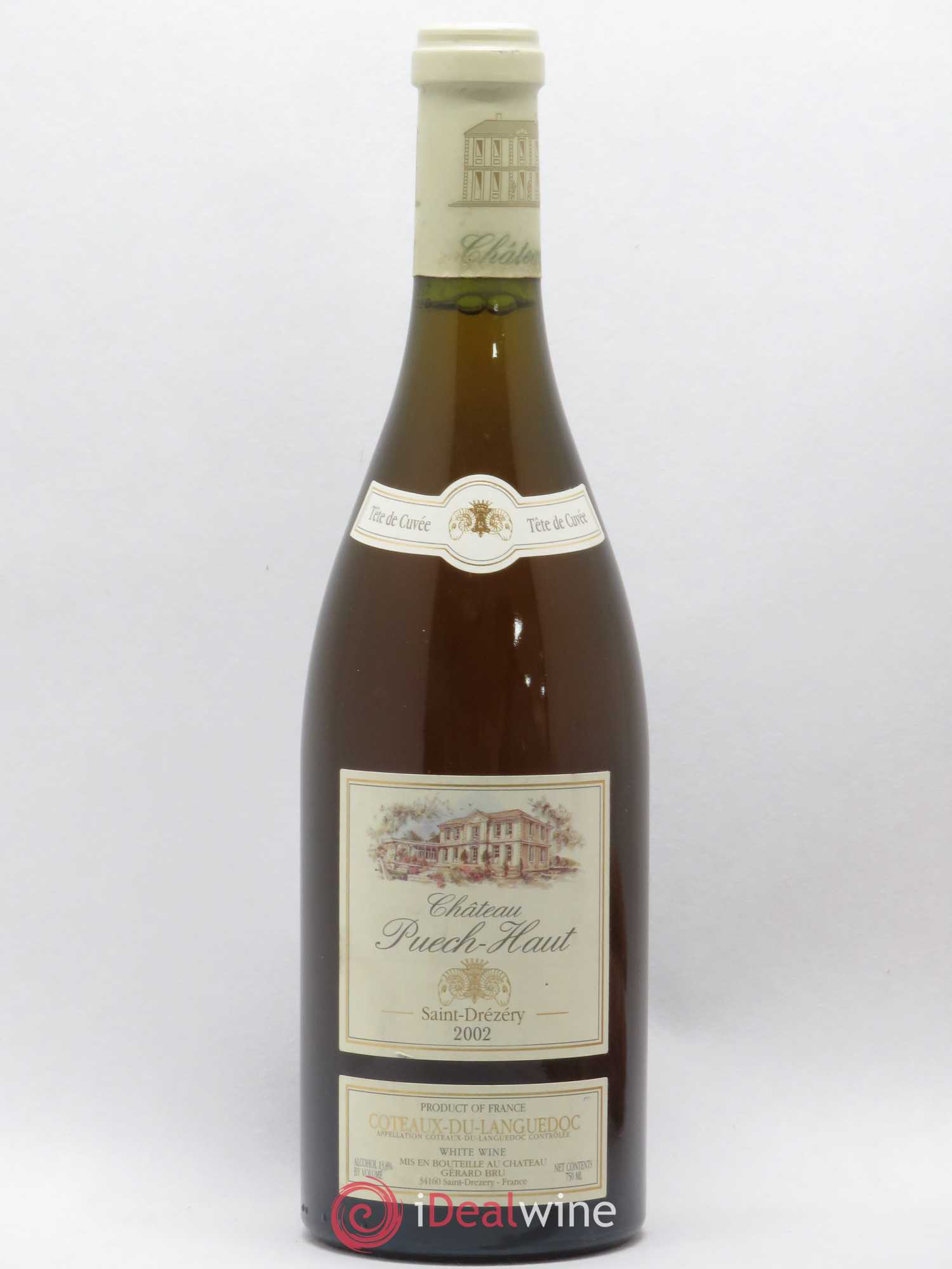 Coteaux du Languedoc Château Puech-Haut Gérard Bru Tête de Cuvée Saint Drézéry (no reserve) 2002 - Lot of 1 bottle - 0
