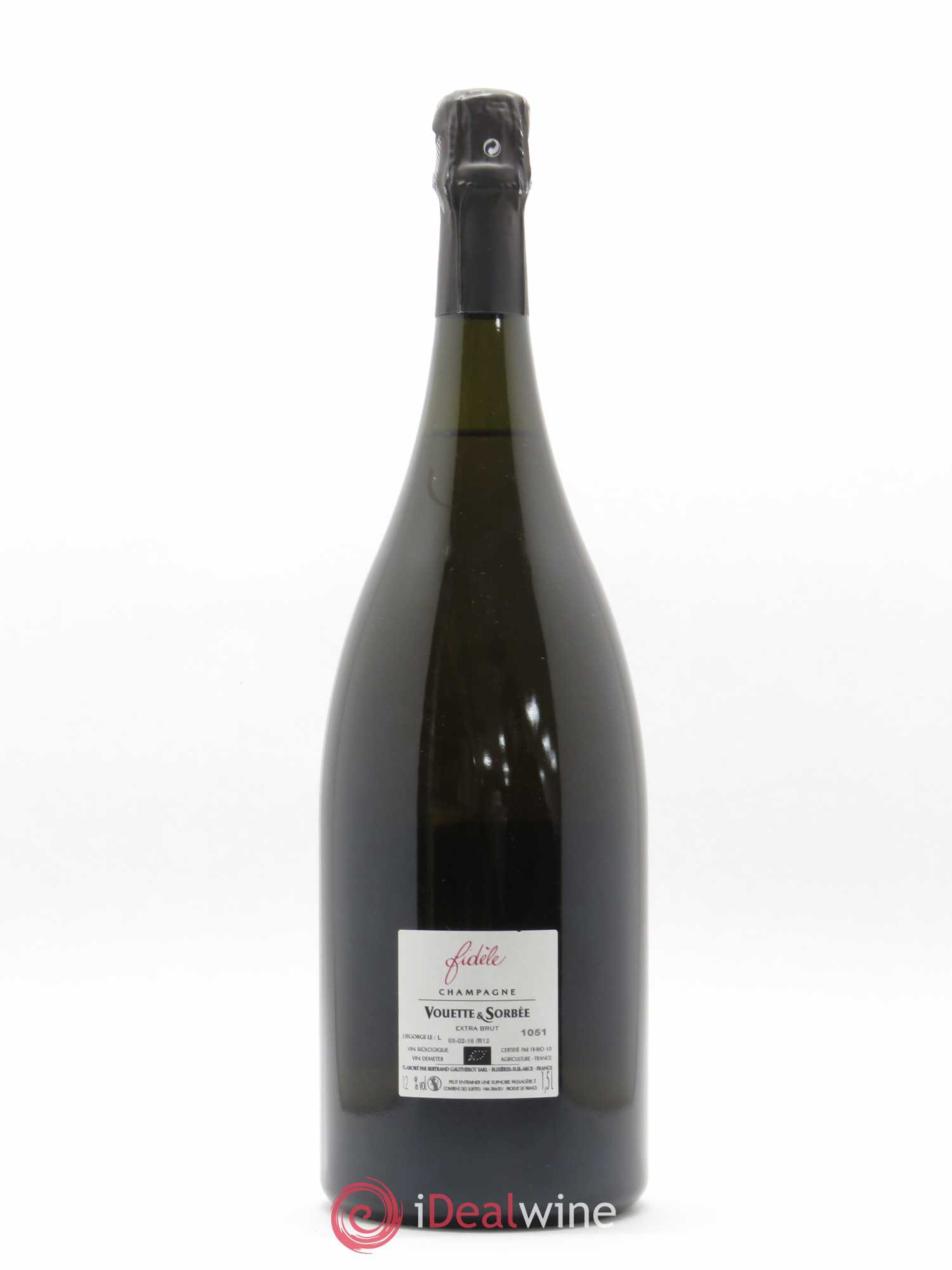 Champagne Fidèle Vouette et Sorbée 2012 - Posten von 1 Magnum - 1
