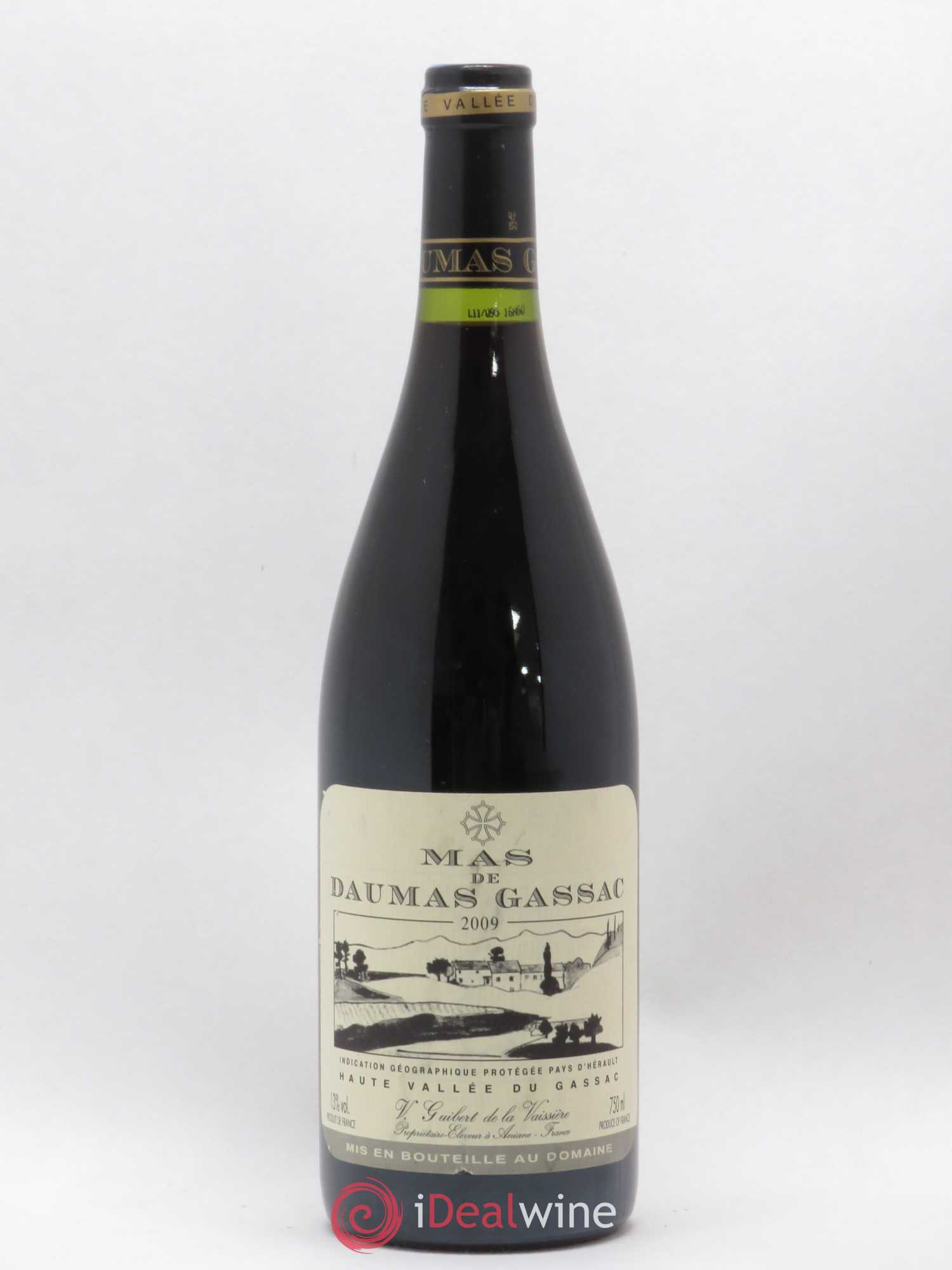 Saint-Guilhem-le-Désert - Cité d'Aniane Mas Daumas Gassac Famille Guibert de La Vaissière (sans prix de réserve) 2009 - Lot de 1 bouteille - 0