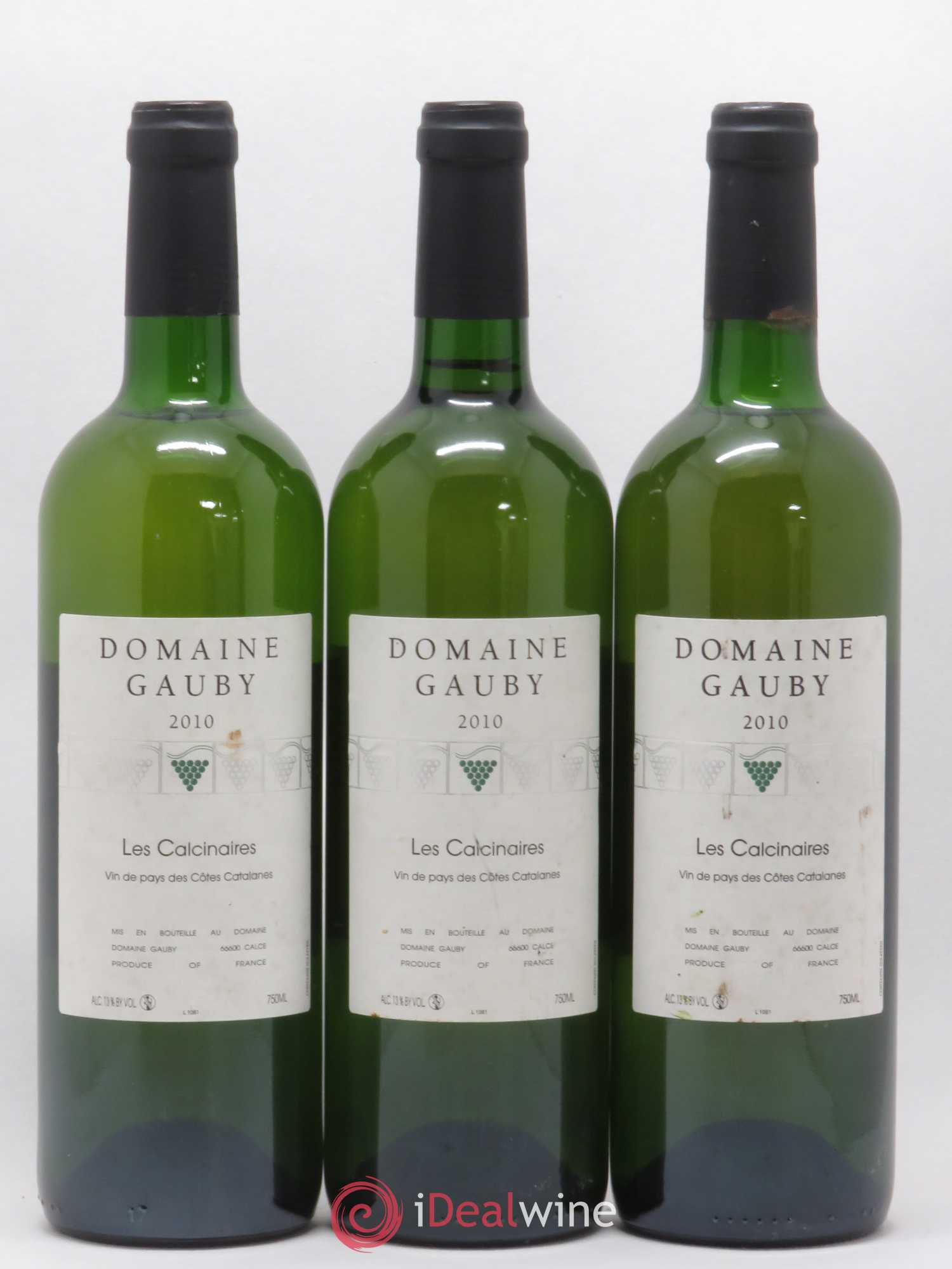 Côtes Catalanes Les Calcinaires Gauby (Domaine) (sans prix de réserve) 2010 - Lot de 3 bouteilles - 0