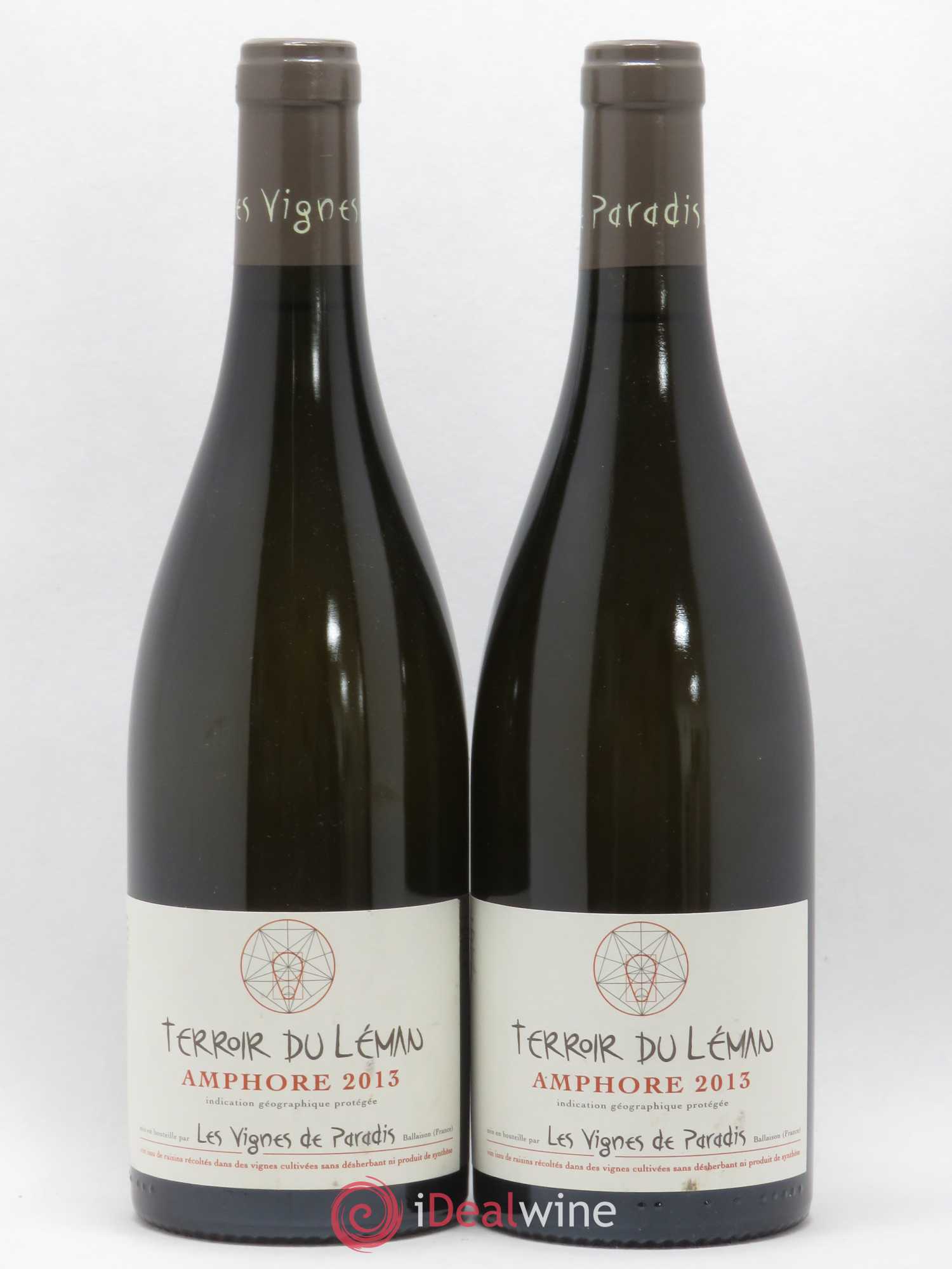 Vin des Allobroges Amphore Les Vignes de Paradis (sans prix de réserve) 2013 - Posten von 2 Flaschen - 0