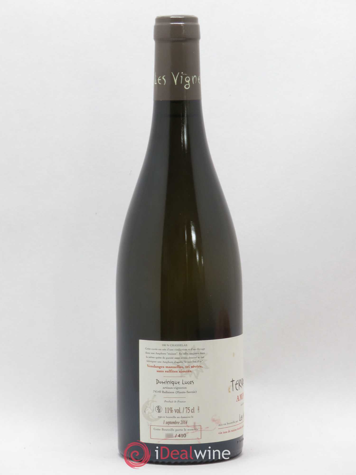 Vin des Allobroges Amphore Les Vignes de Paradis (sans prix de réserve) 2013 - Posten von 1 Flasche - 1