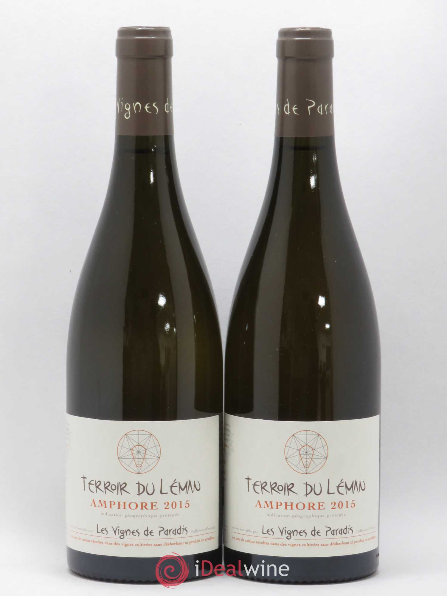 Vin des Allobroges Amphore Les Vignes de Paradis (sans prix de réserve) 2015 - Posten von 2 Flaschen - 0