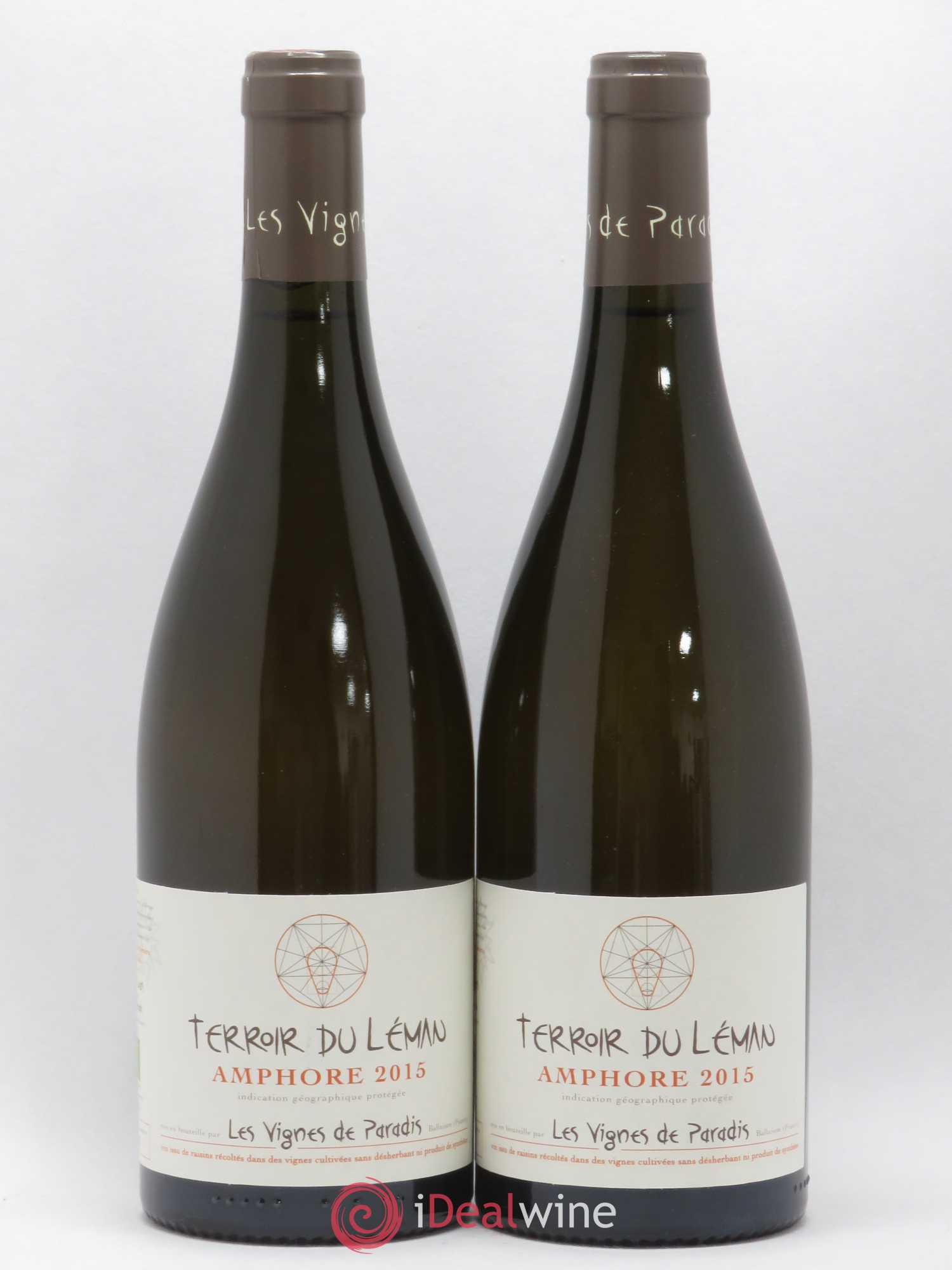 Vin des Allobroges Amphore Les Vignes de Paradis (sans prix de réserve) 2015 - Posten von 2 Flaschen - 0