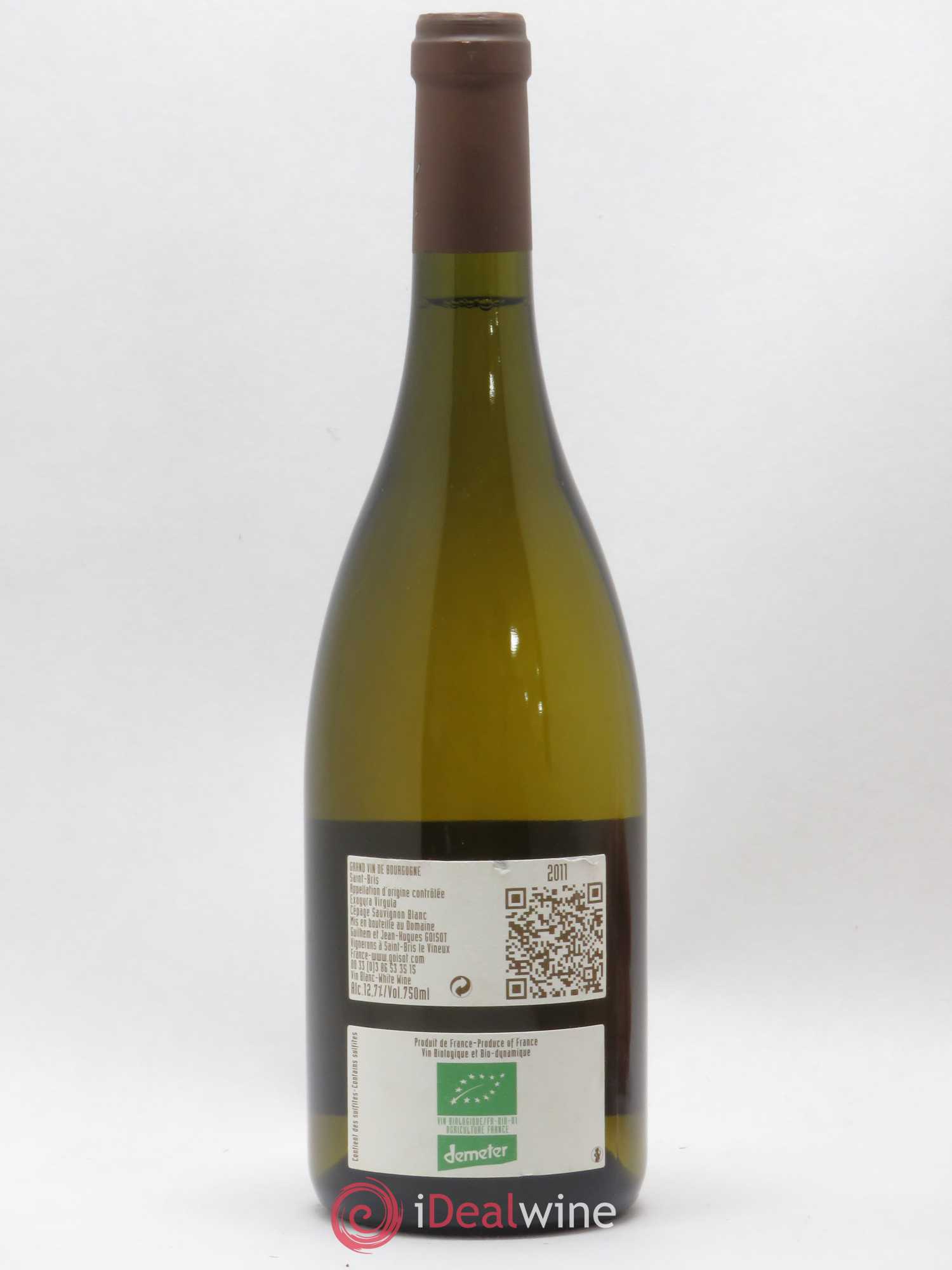 Bourgogne Saint Bris Exogyra Virgula Goisot (sans prix de réserve) 2011 - Posten von 1 Flasche - 1