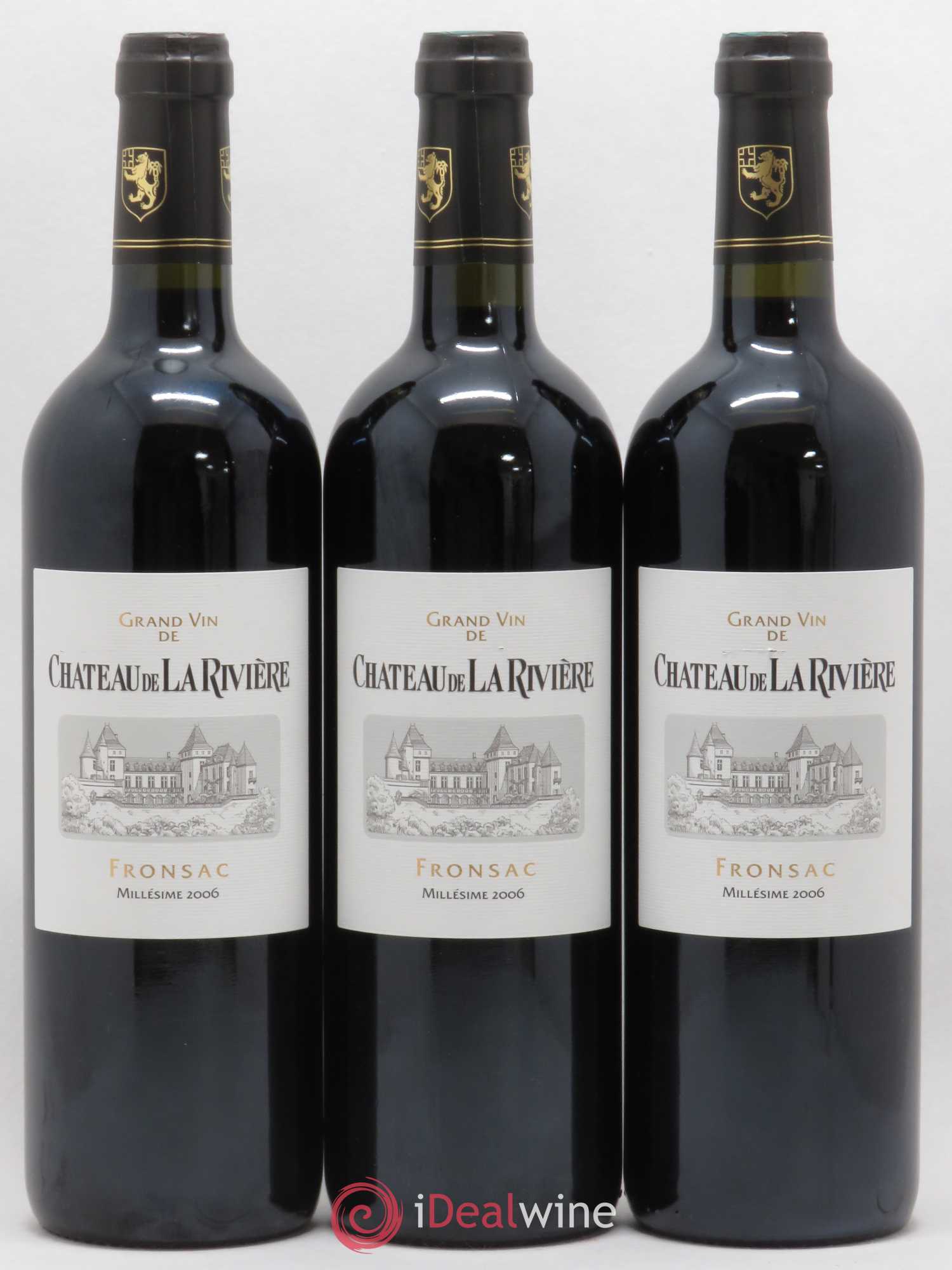 Château de La Rivière (sans prix de réserve) 2006 - Lot de 3 bouteilles - 0