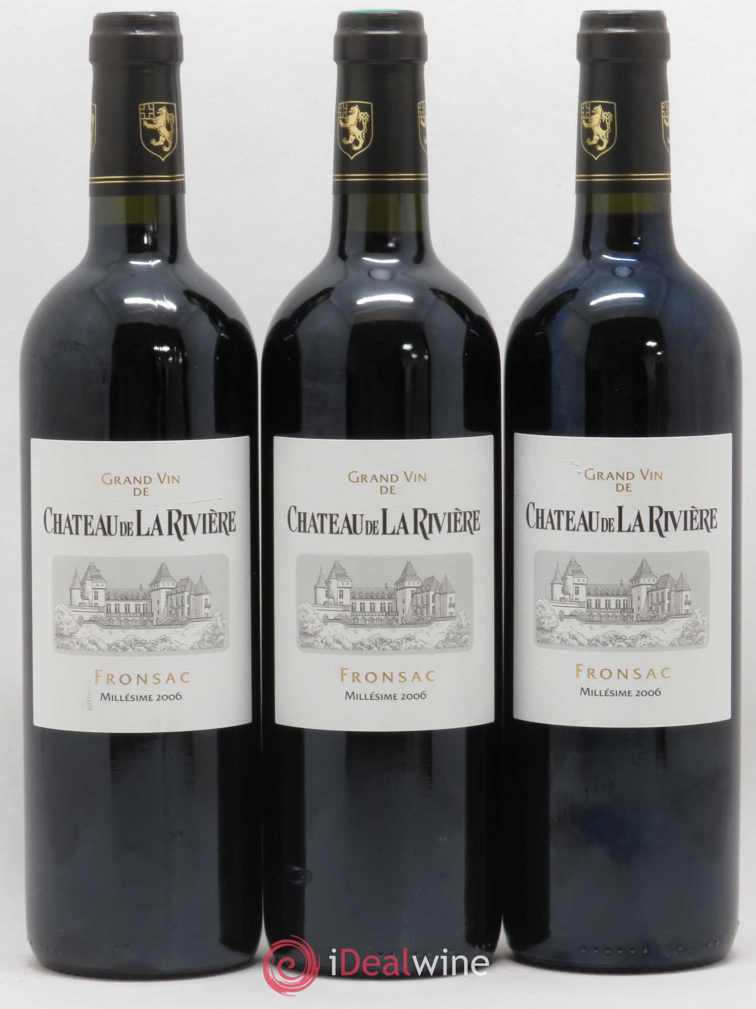 Château de La Rivière (sans prix de réserve) 2006 - Lot de 3 bouteilles - 0