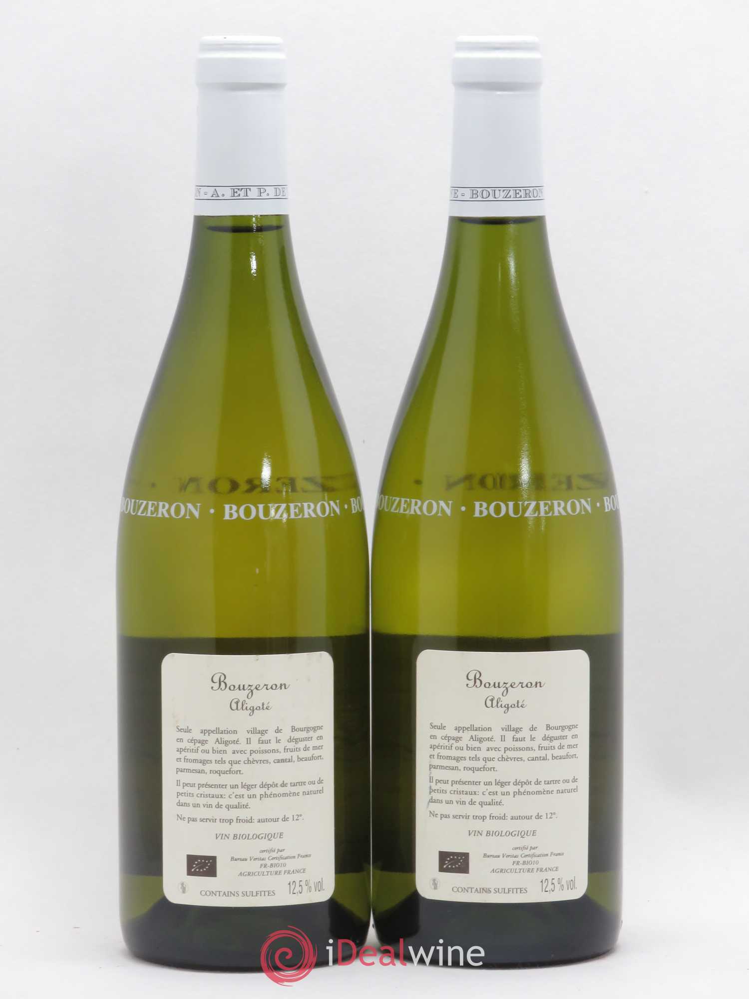 Bouzeron Domaine de Villaine (sans prix de réserve) 2014 - Lot de 2 bouteilles - 1