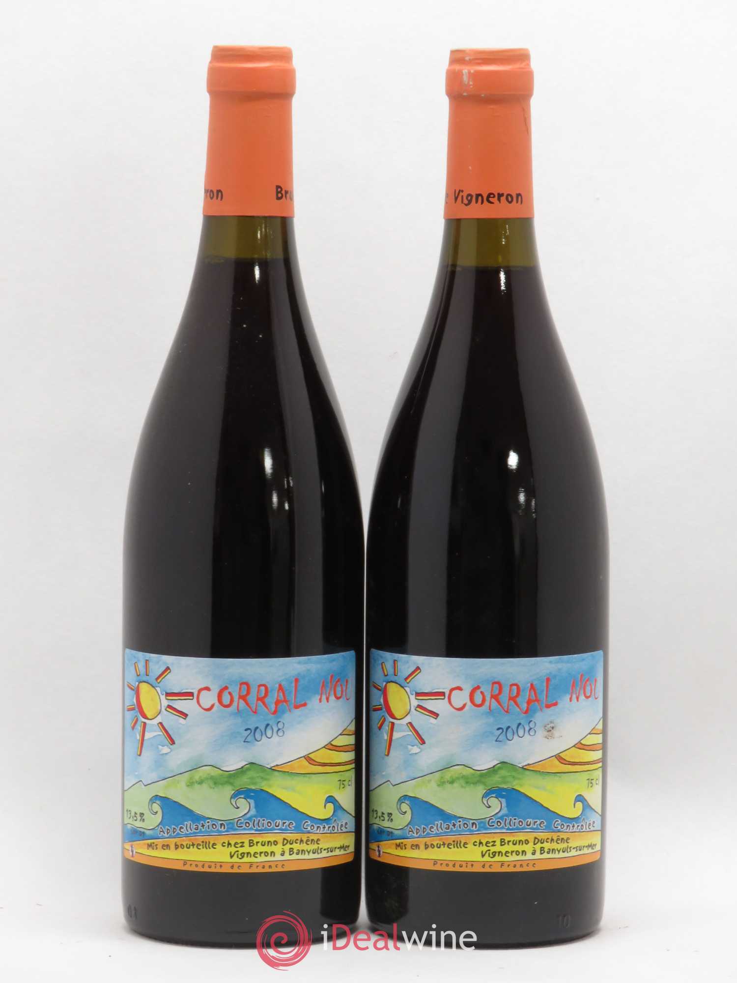 Collioure Corral Nou Bruno Duchêne (sans prix de réserve) 2008 - Lot de 2 bouteilles - 0