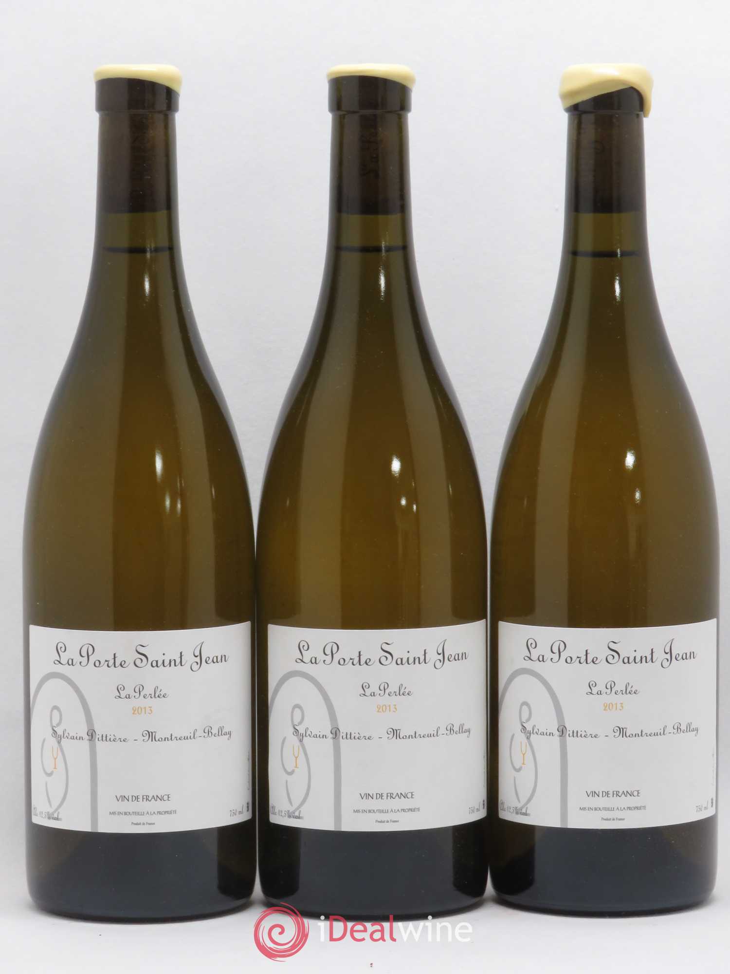 Vin de France La Perlée La Porte Saint Jean (sans prix de réserve) 2013 - Lot de 3 bouteilles - 0