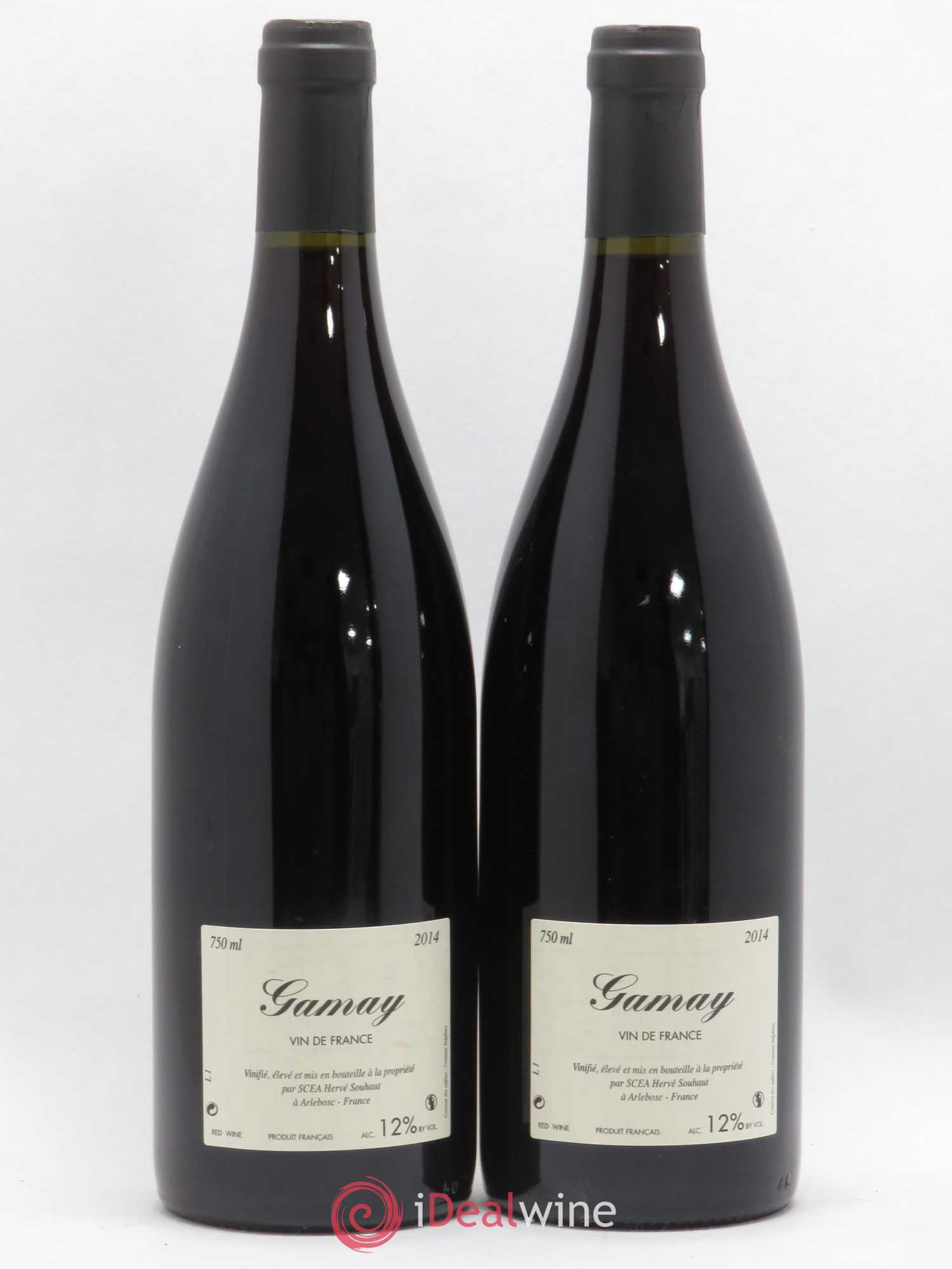 Vin de France La Souteronne Hervé Souhaut - Domaine Romaneaux-Destezet  (sans prix de réserve) 2014 - Lot de 2 bouteilles - 1