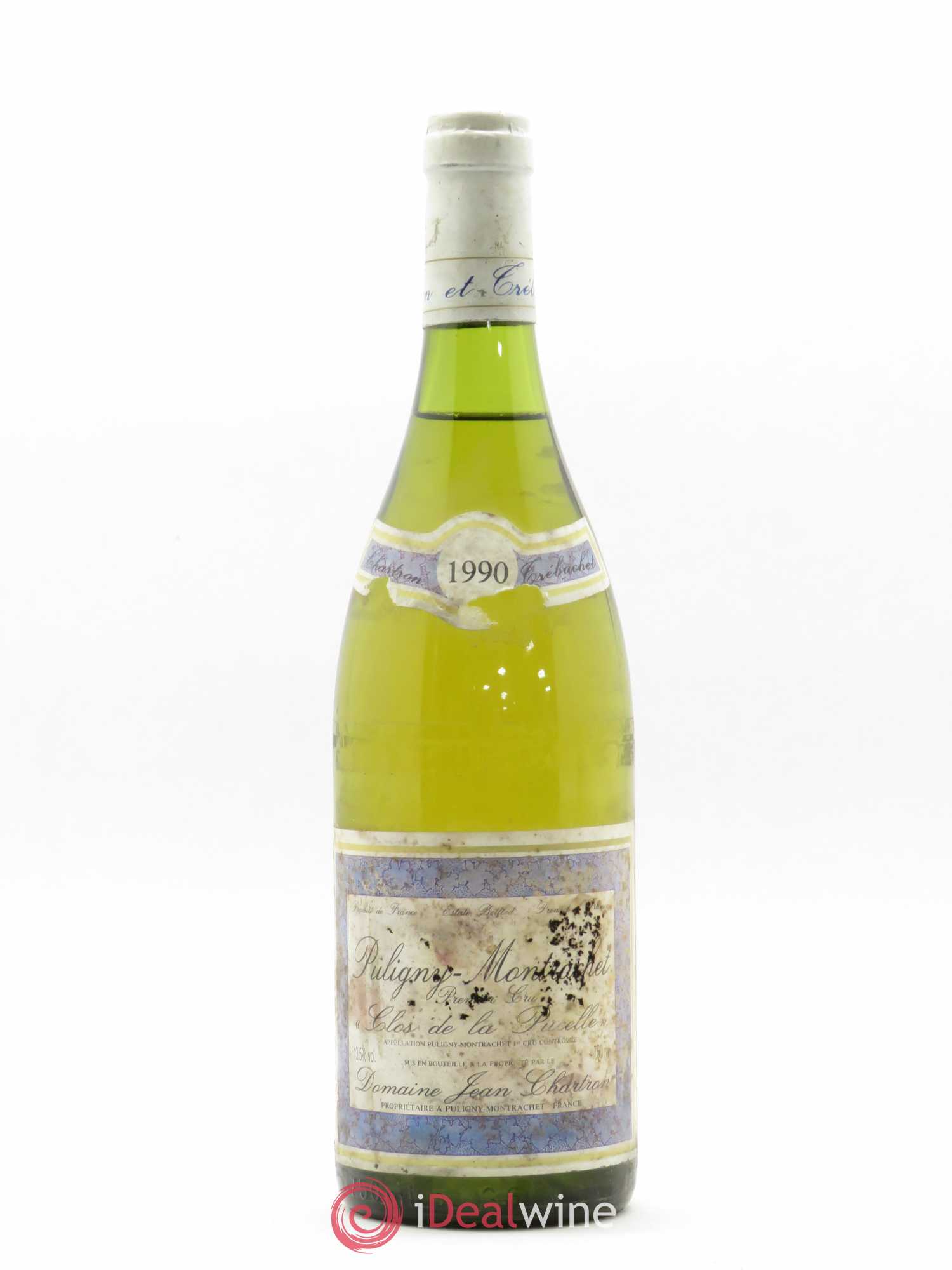 Puligny-Montrachet 1er Cru Clos de la Pucelle Jean Chartron (Domaine) 1990 - Lot de 1 bouteille - 0